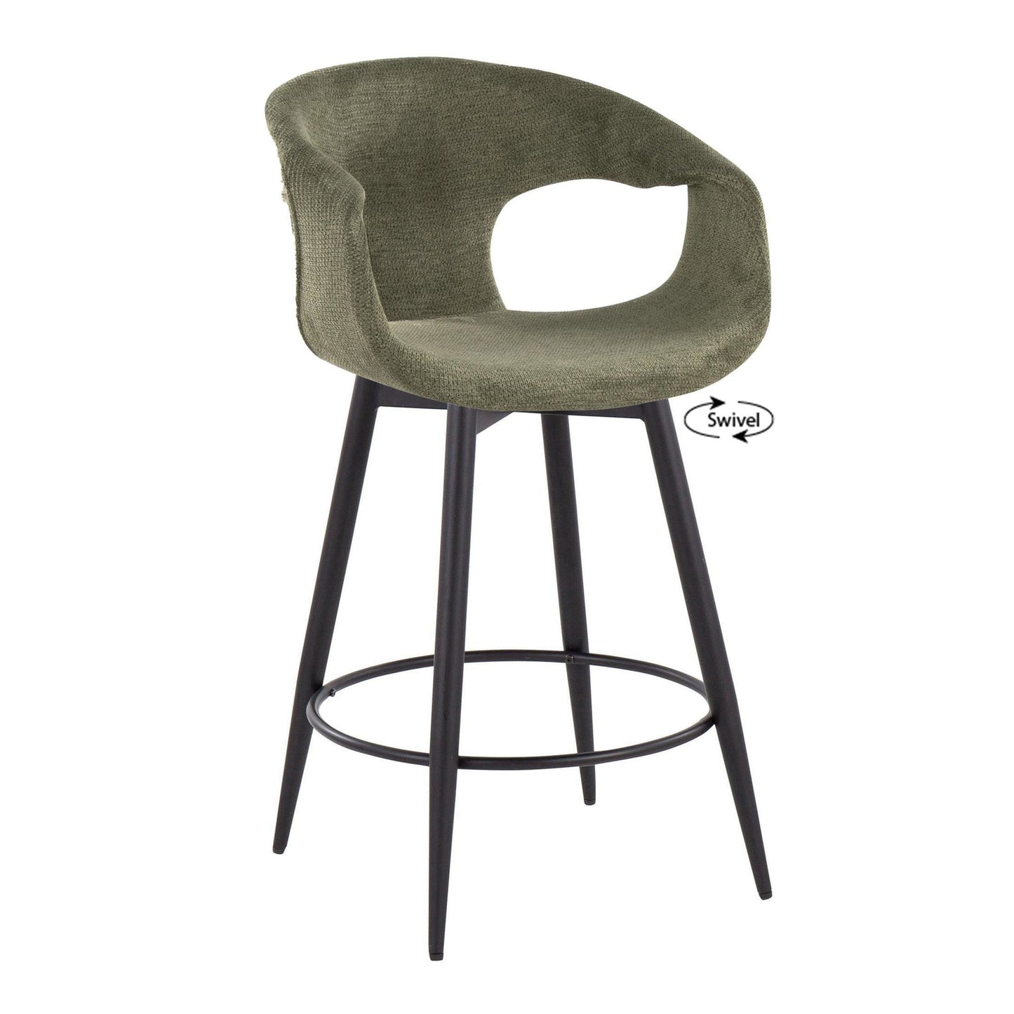 Majestic Office Furniture 25" Fixed-Height Counter Stool - Set of 2
