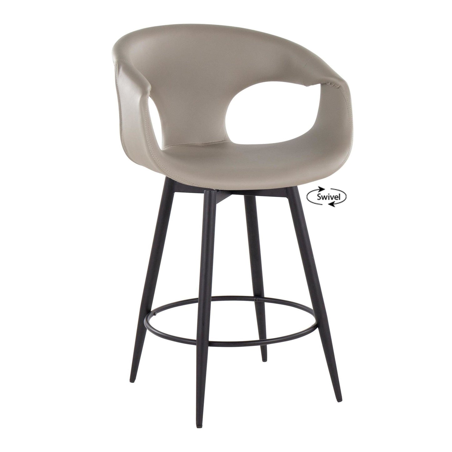Majestic Office Furniture 25" Fixed-Height Counter Stool - Set of 2