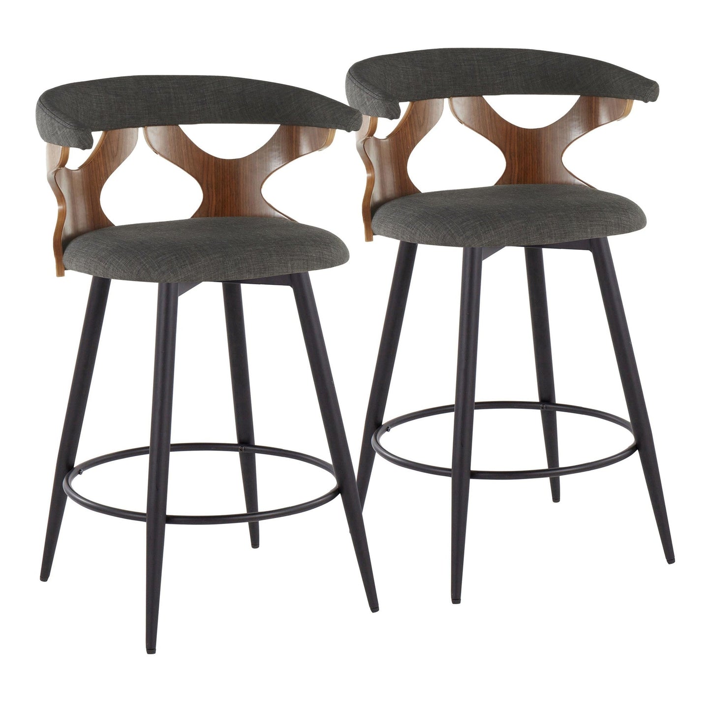 Majestic Office Furniture 25" Fixed-Height Counter Stool - Set of 2
