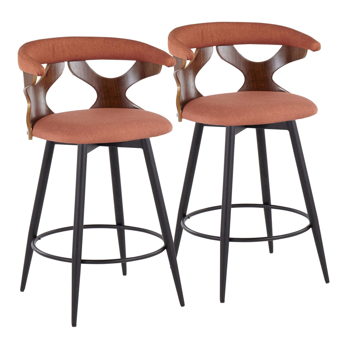 Majestic Office Furniture 25" Fixed-Height Counter Stool - Set of 2