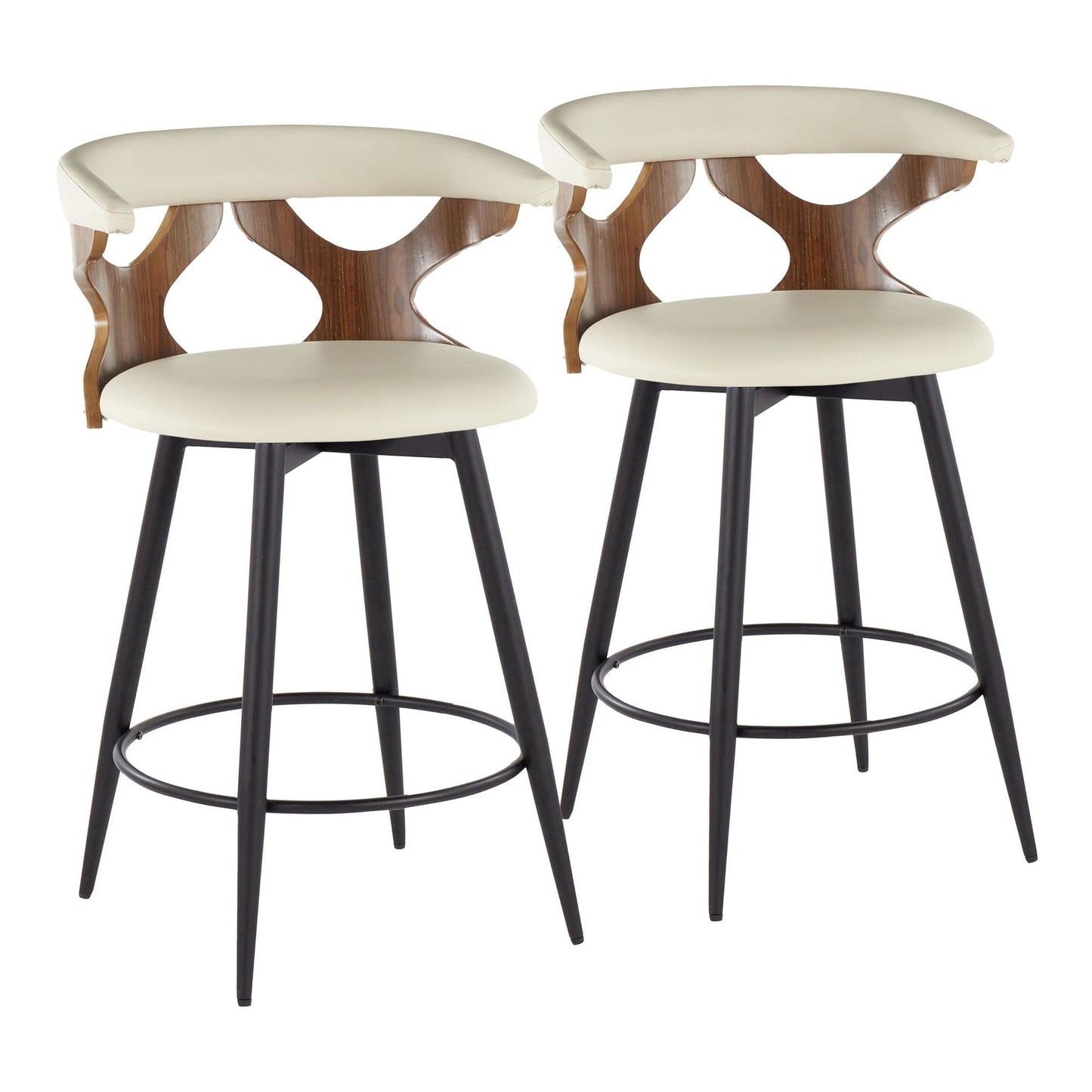 Majestic Office Furniture 25" Fixed-Height Counter Stool - Set of 2
