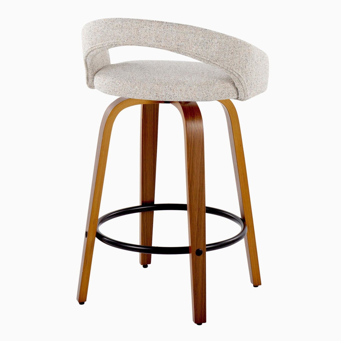 Majestic Office Furniture Upholstered 26" Fixed-Height Counter Stool - Set of 2