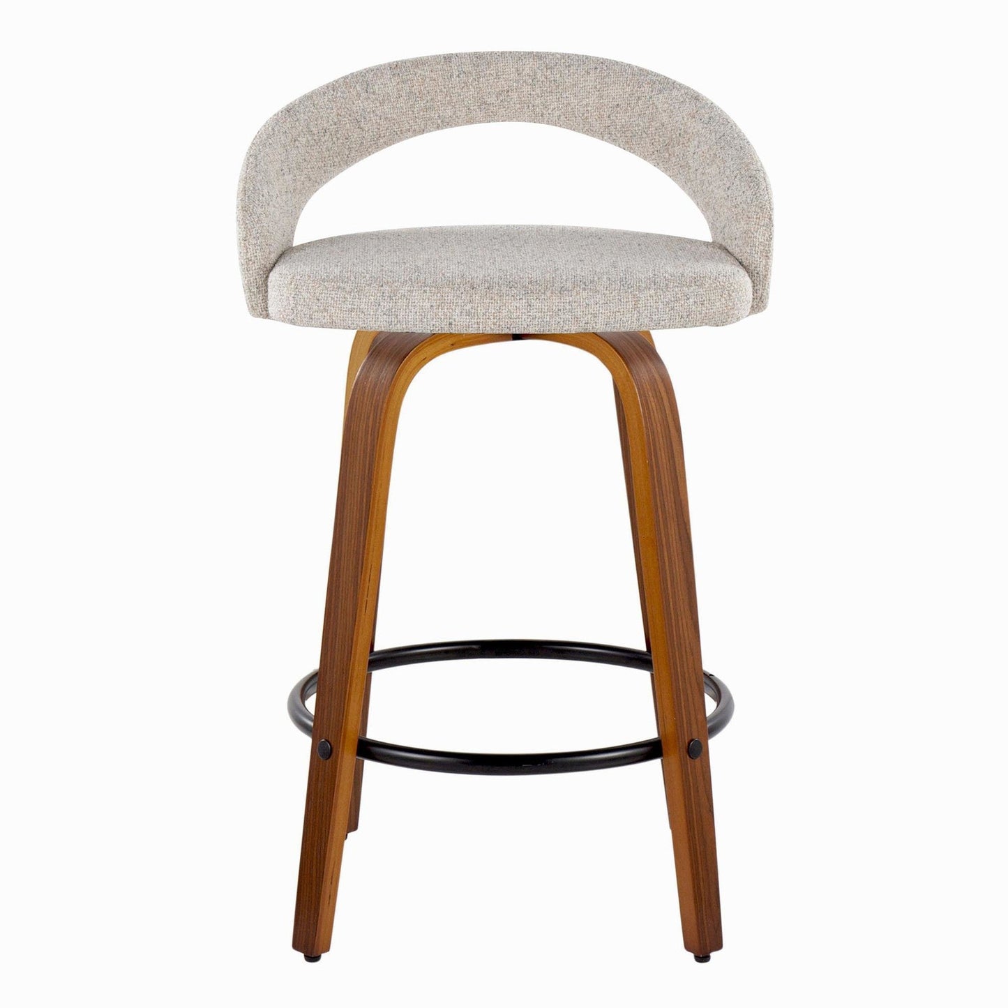 Majestic Office Furniture Upholstered 26" Fixed-Height Counter Stool - Set of 2