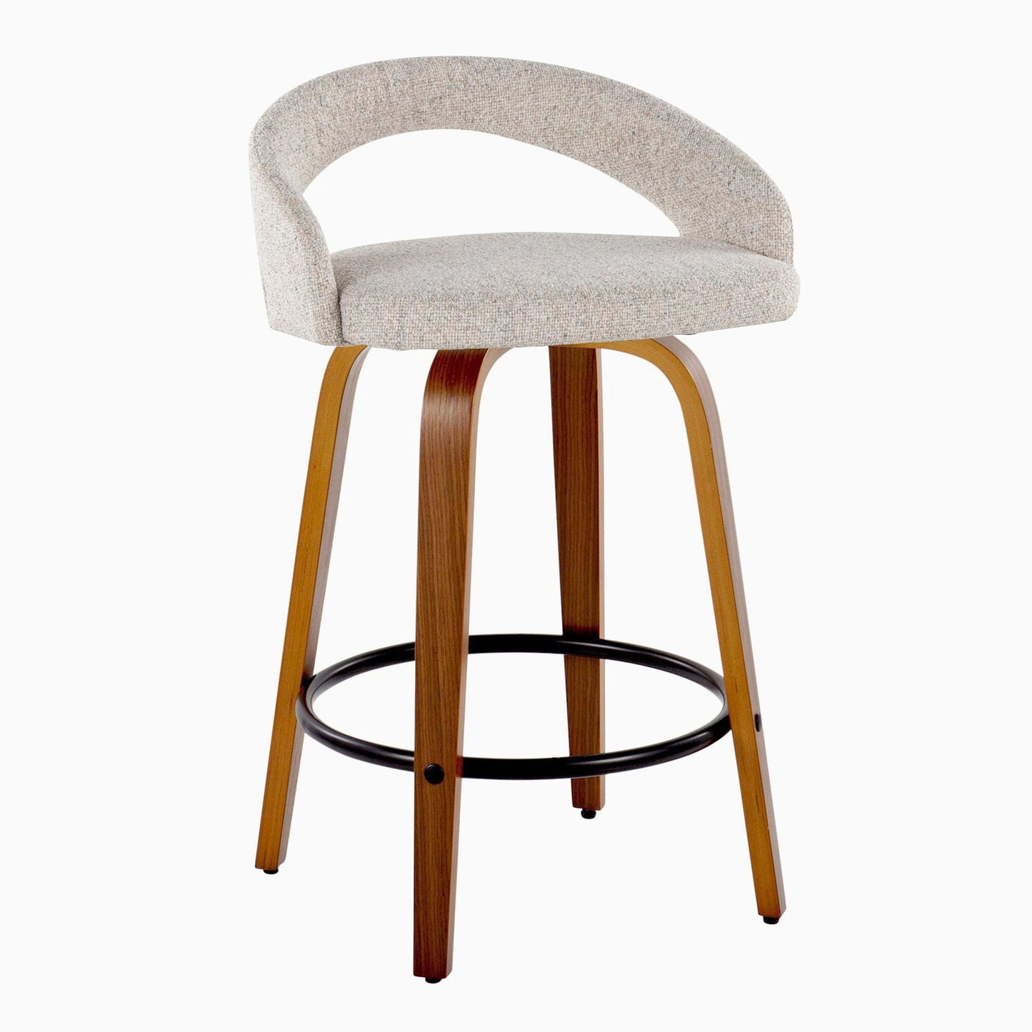 Majestic Office Furniture Upholstered 26" Fixed-Height Counter Stool - Set of 2