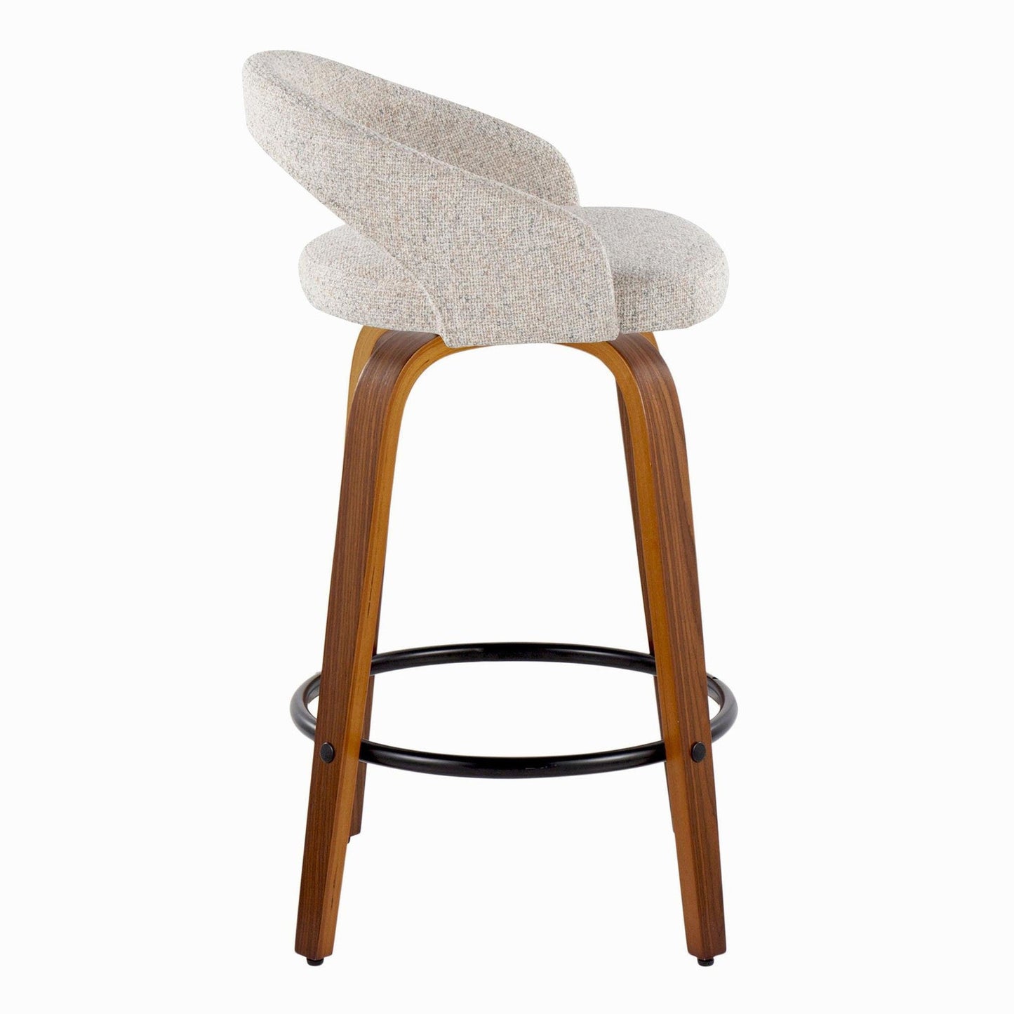 Majestic Office Furniture Upholstered 26" Fixed-Height Counter Stool - Set of 2