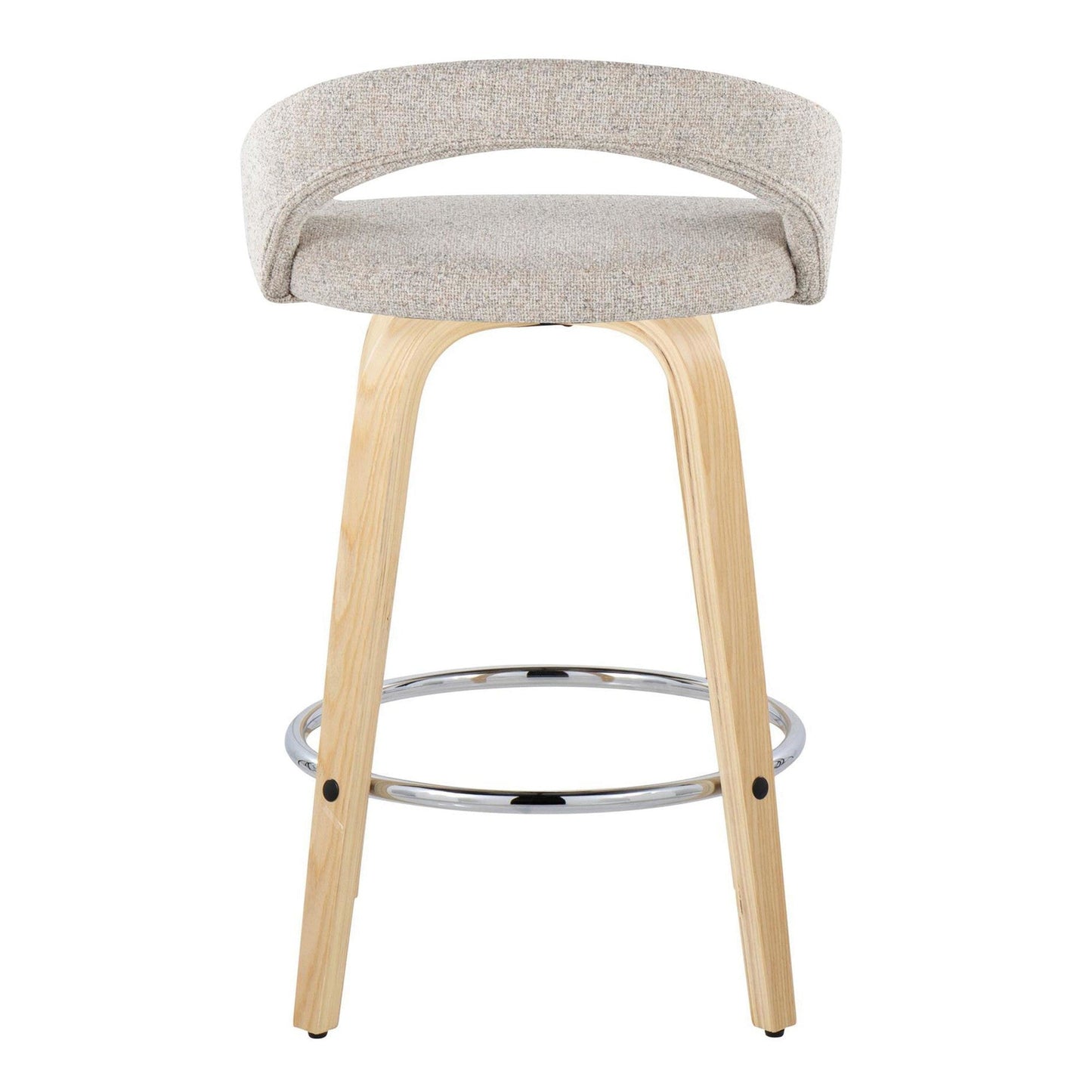 Majestic Office Furniture Upholstered 26" Fixed-Height Counter Stool - Set of 2