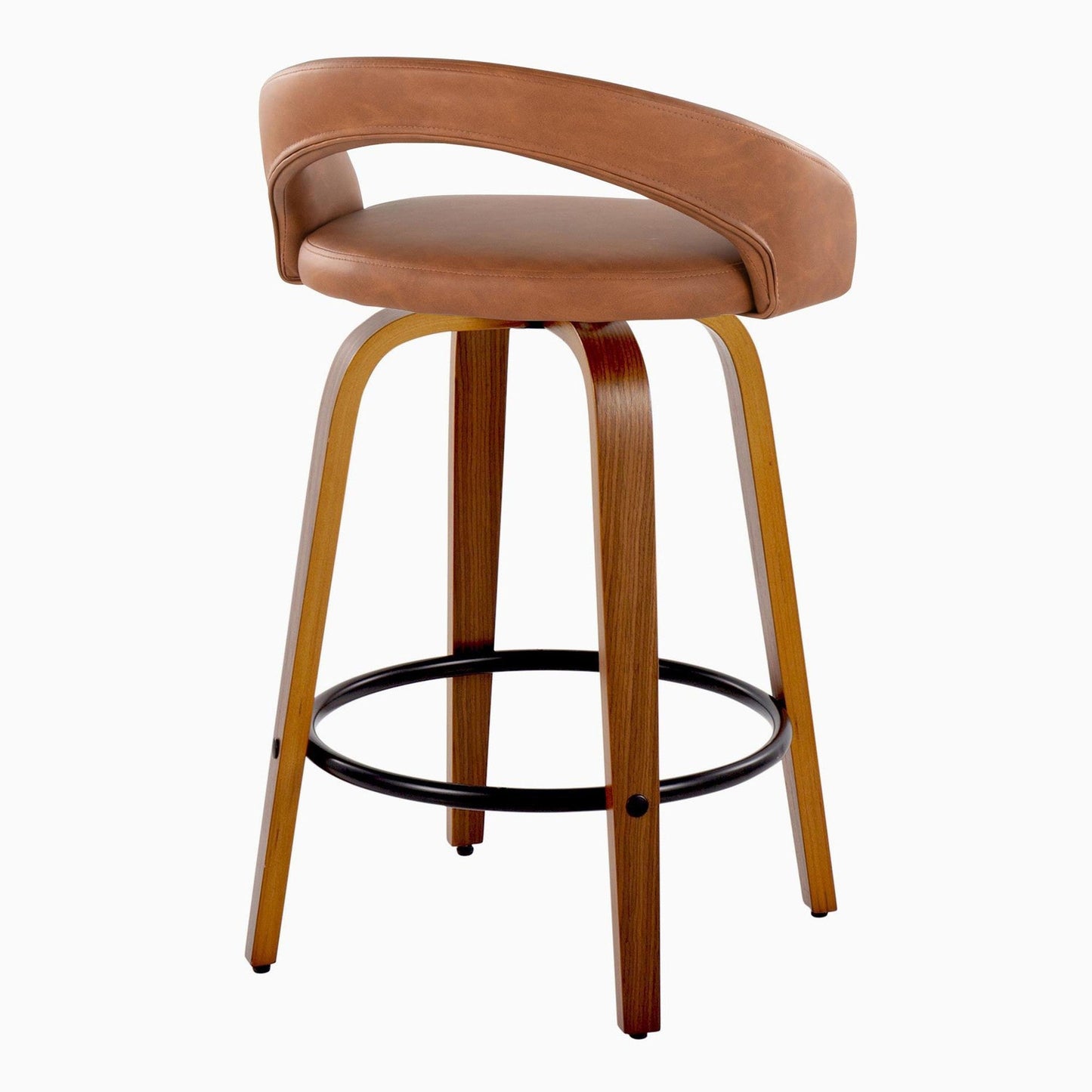 Majestic Office Furniture Upholstered 26" Fixed-Height Counter Stool - Set of 2