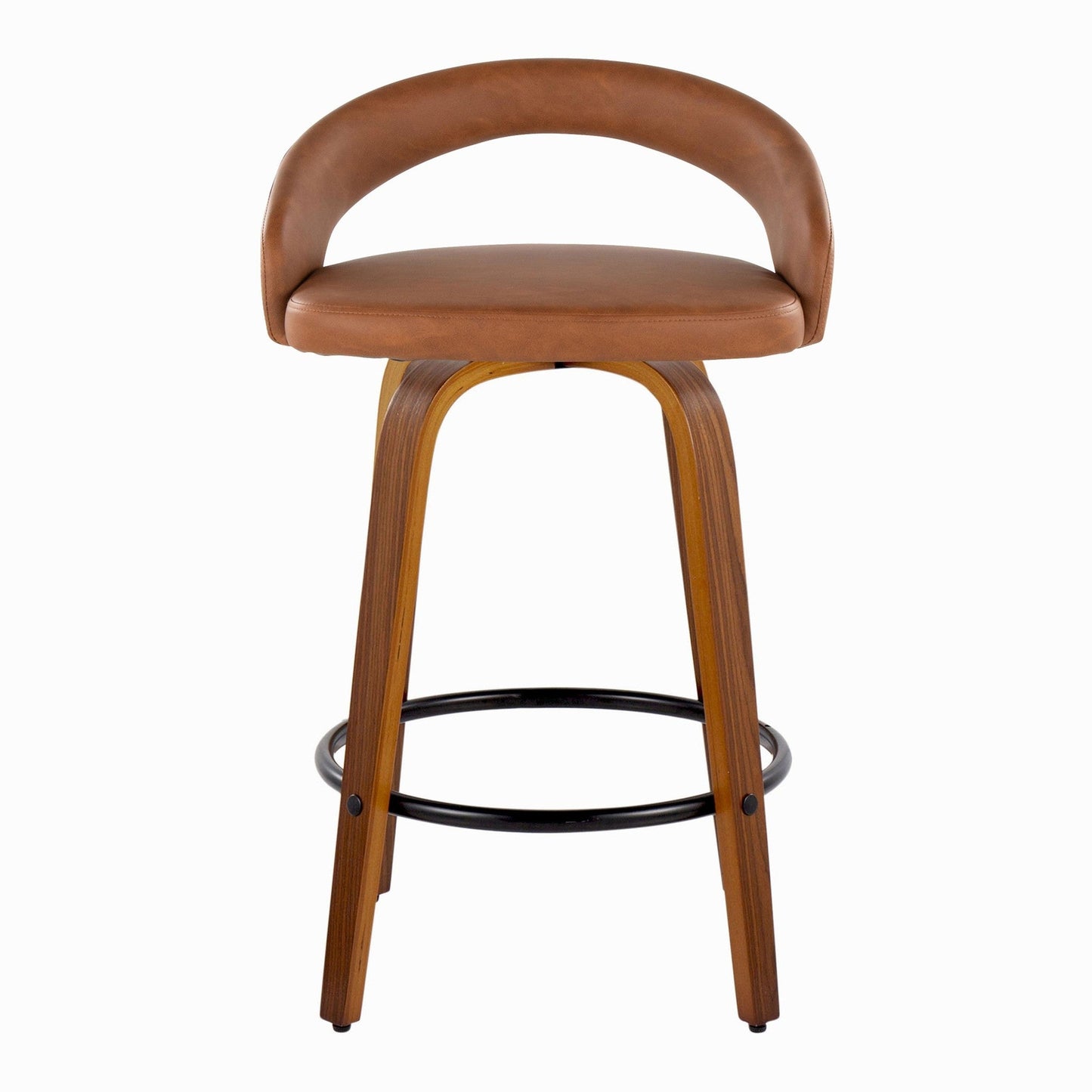 Majestic Office Furniture Upholstered 26" Fixed-Height Counter Stool - Set of 2