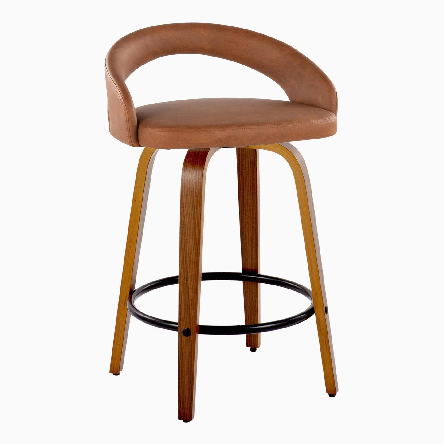 Majestic Office Furniture Upholstered 26" Fixed-Height Counter Stool - Set of 2