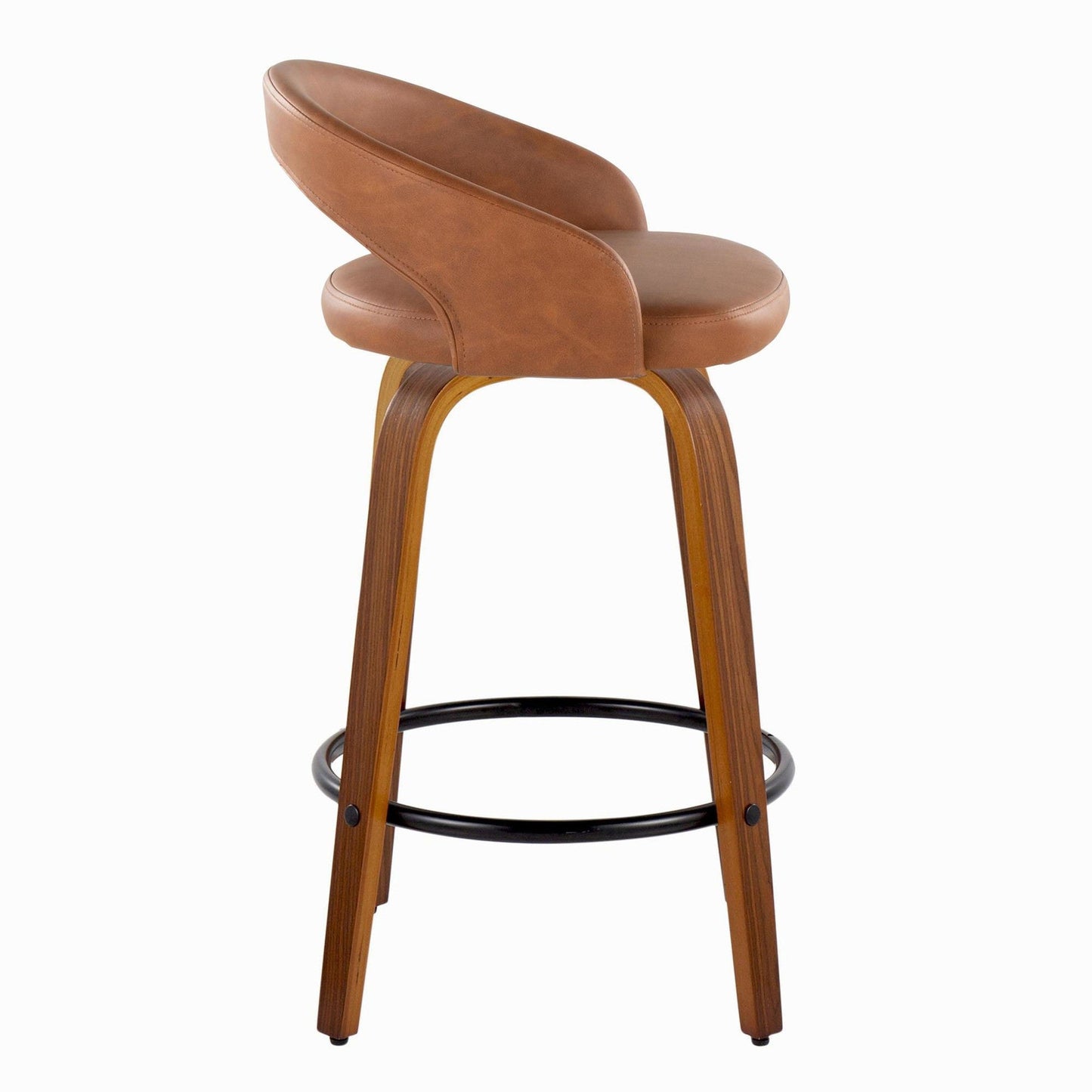 Majestic Office Furniture Upholstered 26" Fixed-Height Counter Stool - Set of 2