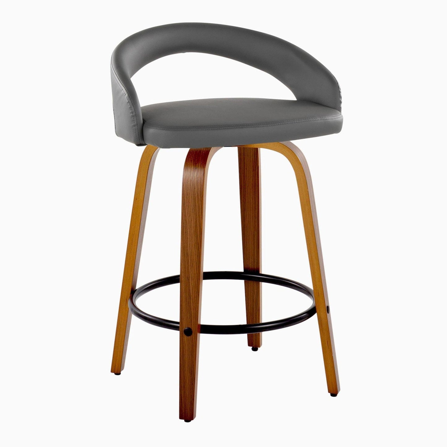 Majestic Office Furniture Upholstered 26" Fixed-Height Counter Stool - Set of 2