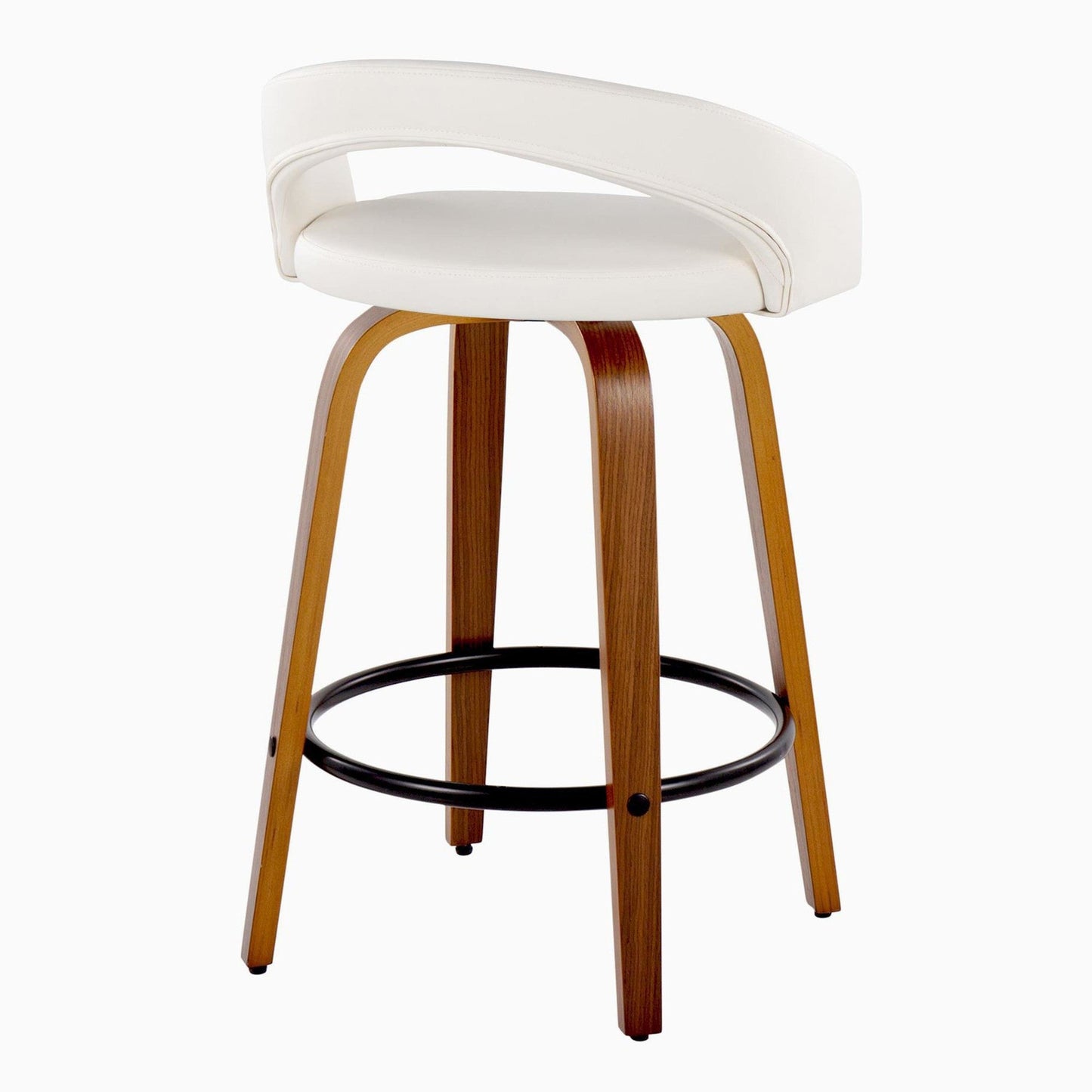 Majestic Office Furniture Upholstered 26" Fixed-Height Counter Stool - Set of 2