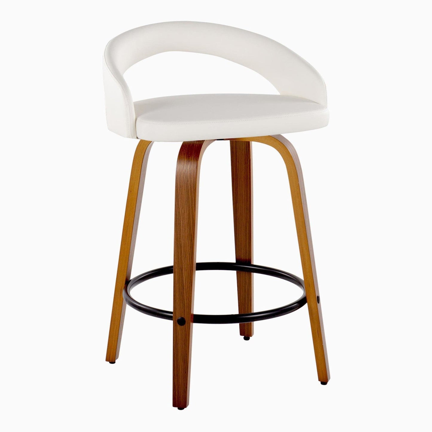 Majestic Office Furniture Upholstered 26" Fixed-Height Counter Stool - Set of 2