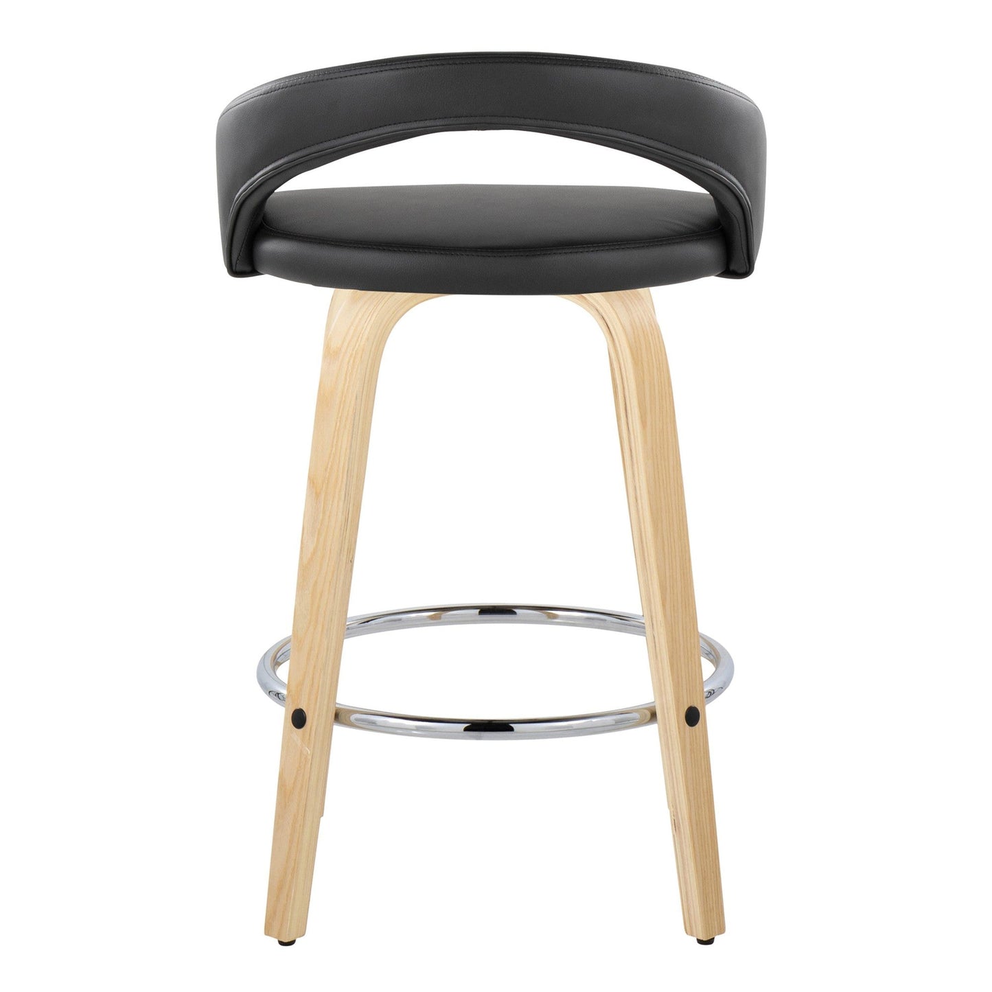 Majestic Office Furniture Upholstered 26" Fixed-Height Counter Stool - Set of 2