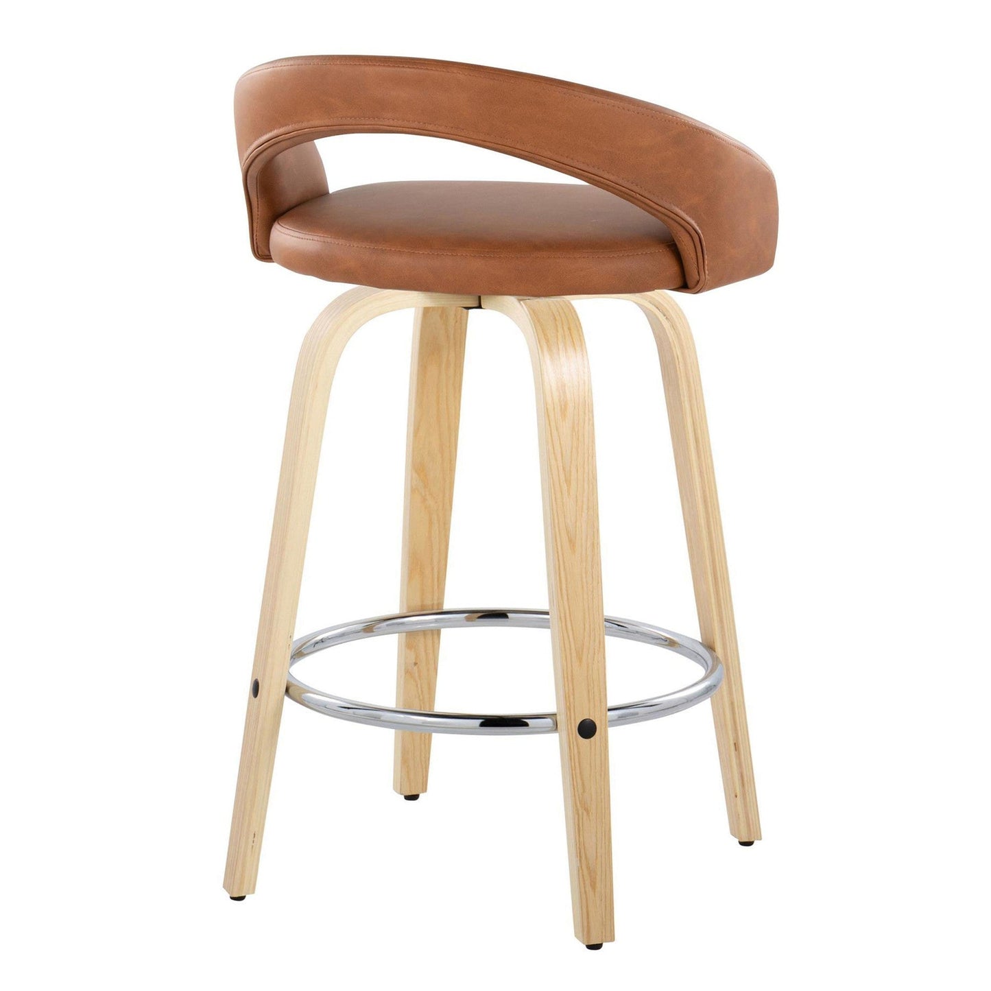 Majestic Office Furniture Upholstered 26" Fixed-Height Counter Stool - Set of 2
