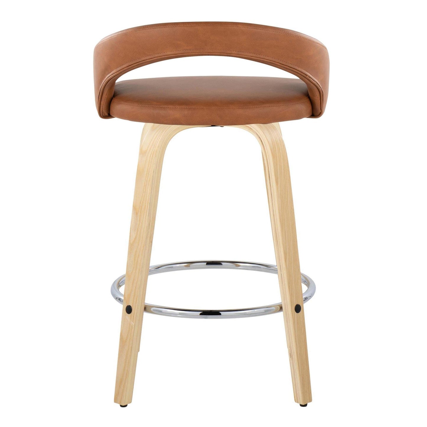 Majestic Office Furniture Upholstered 26" Fixed-Height Counter Stool - Set of 2