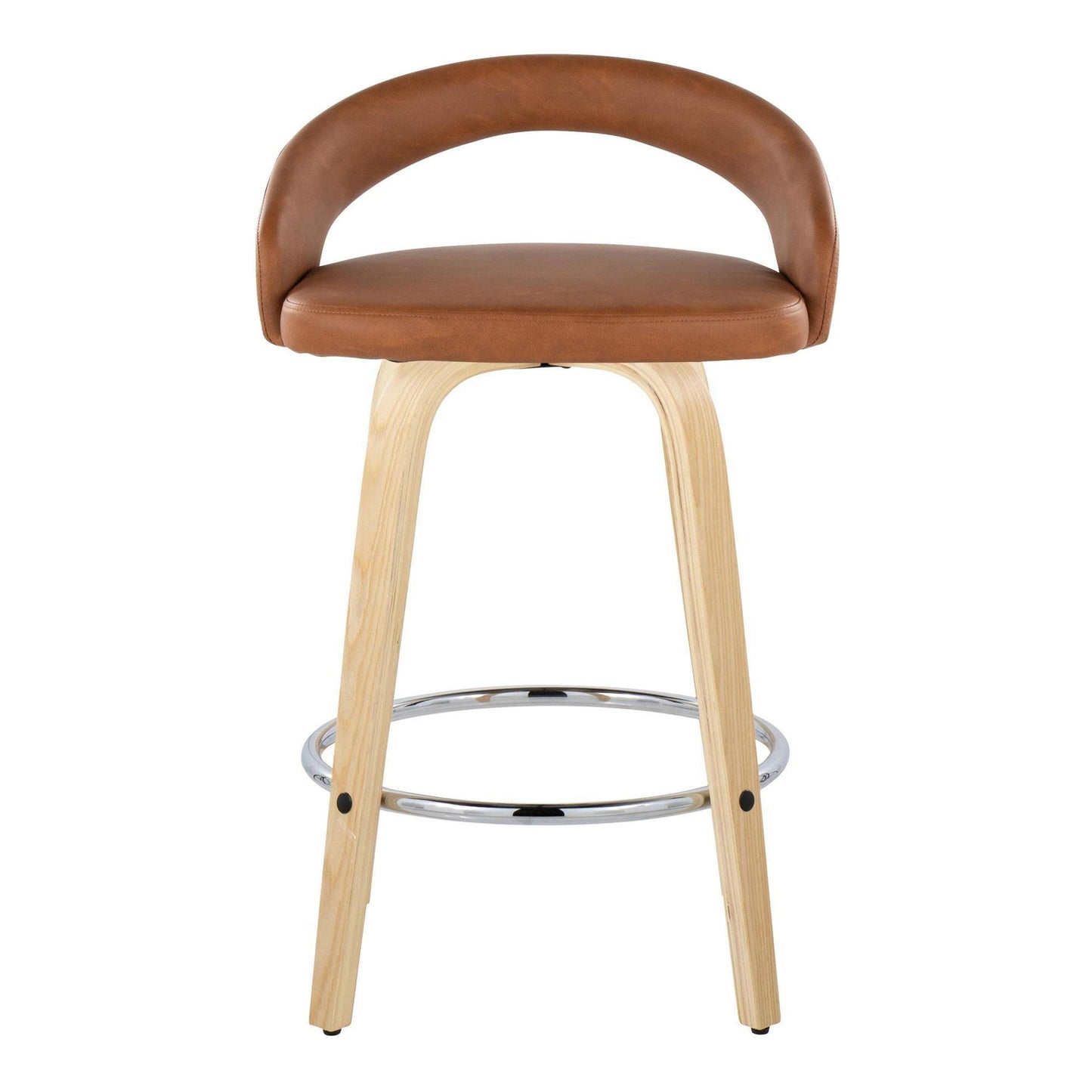 Majestic Office Furniture Upholstered 26" Fixed-Height Counter Stool - Set of 2