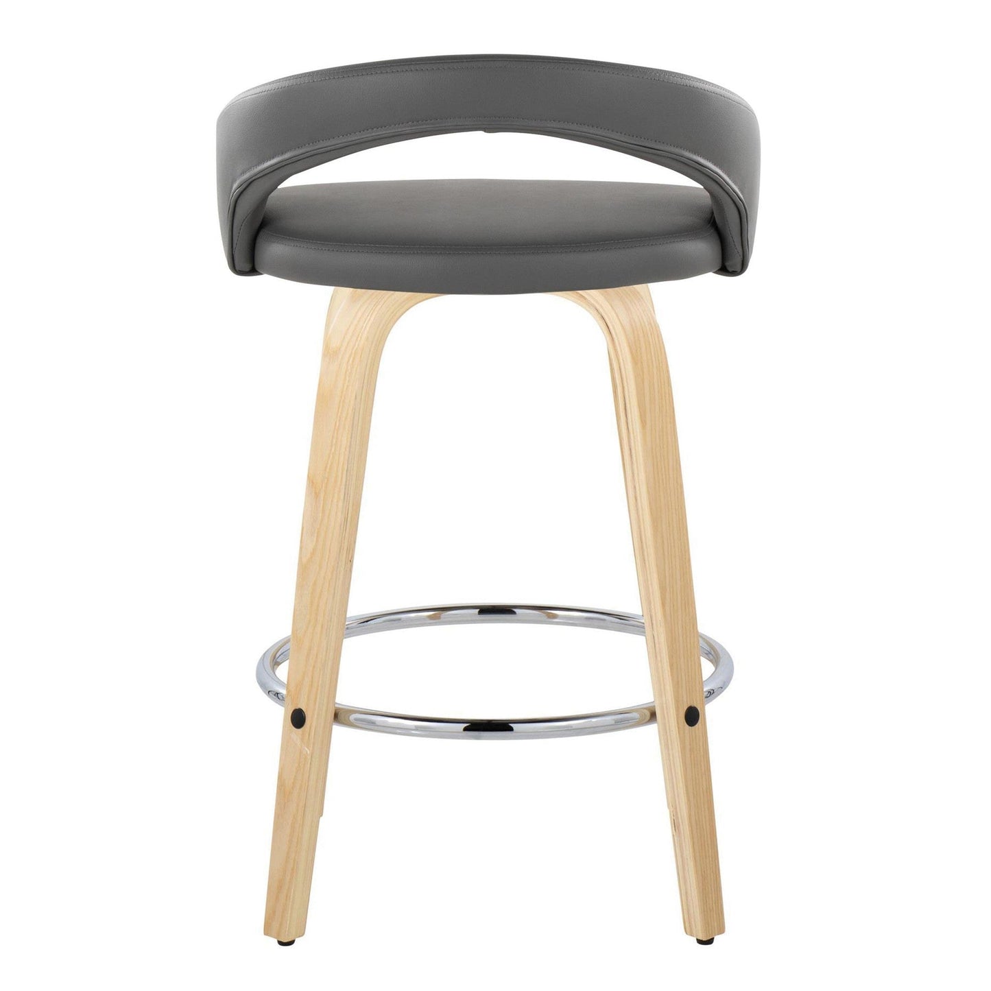 Majestic Office Furniture Upholstered 26" Fixed-Height Counter Stool - Set of 2