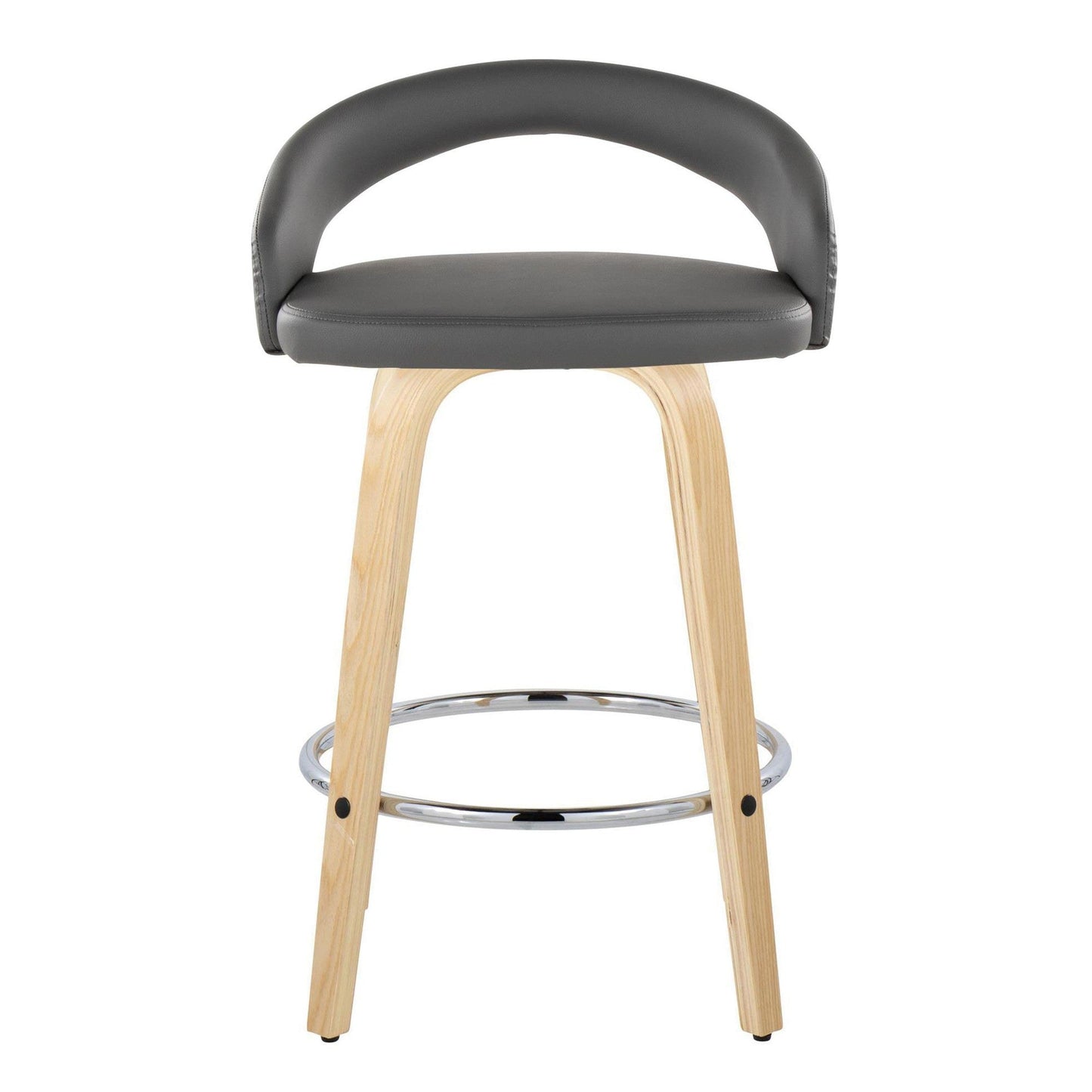 Majestic Office Furniture Upholstered 26" Fixed-Height Counter Stool - Set of 2