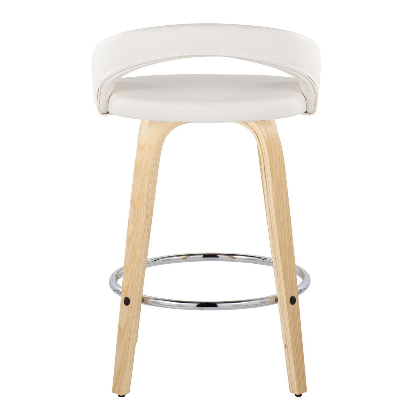 Majestic Office Furniture Upholstered 26" Fixed-Height Counter Stool - Set of 2