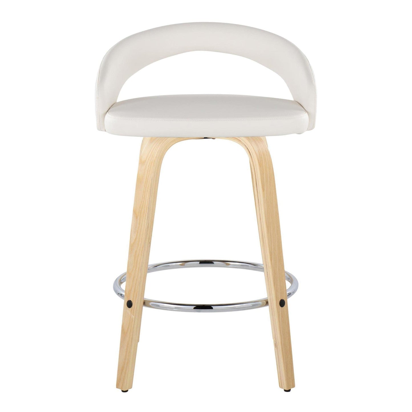 Majestic Office Furniture Upholstered 26" Fixed-Height Counter Stool - Set of 2