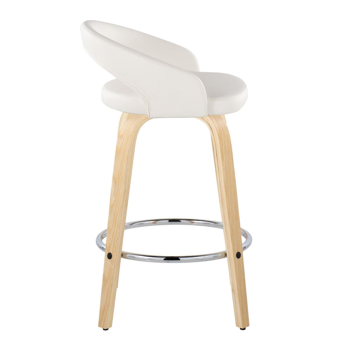 Majestic Office Furniture Upholstered 26" Fixed-Height Counter Stool - Set of 2