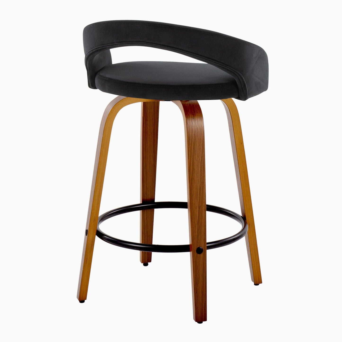 Majestic Office Furniture Upholstered 26" Fixed-Height Counter Stool - Set of 2