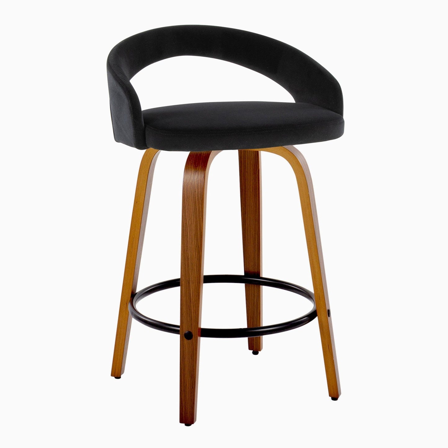 Majestic Office Furniture Upholstered 26" Fixed-Height Counter Stool - Set of 2