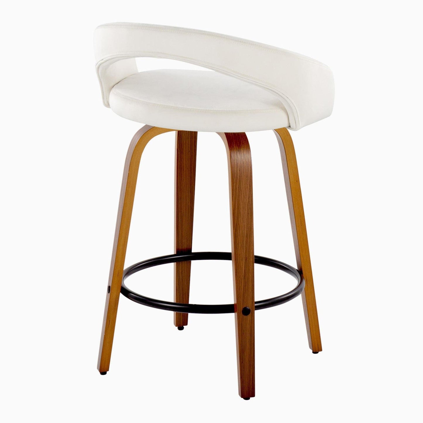 Majestic Office Furniture Upholstered 26" Fixed-Height Counter Stool - Set of 2
