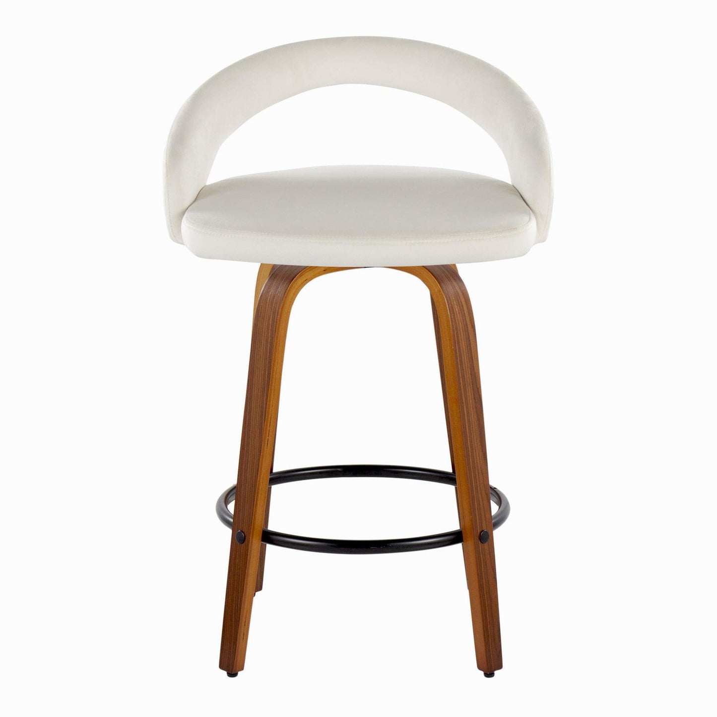 Majestic Office Furniture Upholstered 26" Fixed-Height Counter Stool - Set of 2