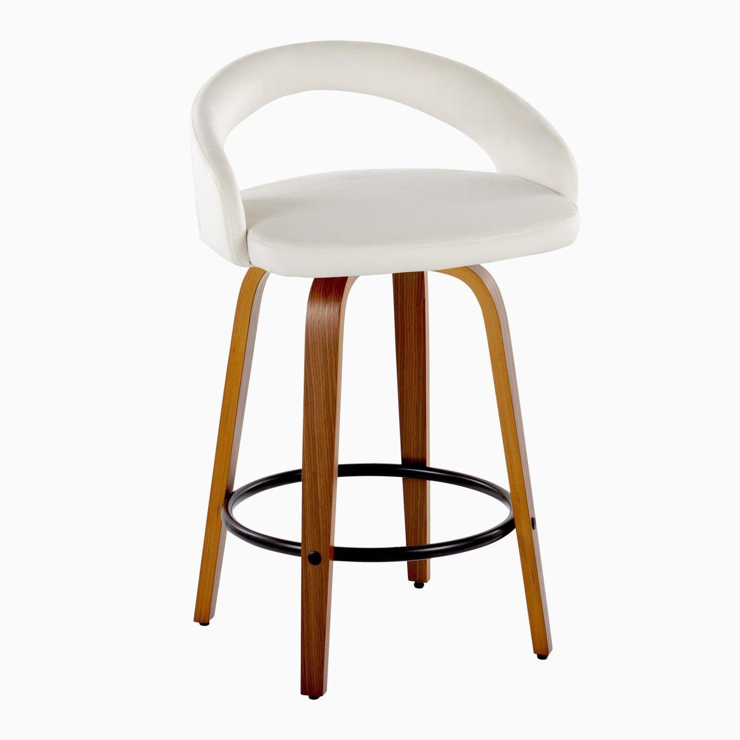 Majestic Office Furniture Upholstered 26" Fixed-Height Counter Stool - Set of 2