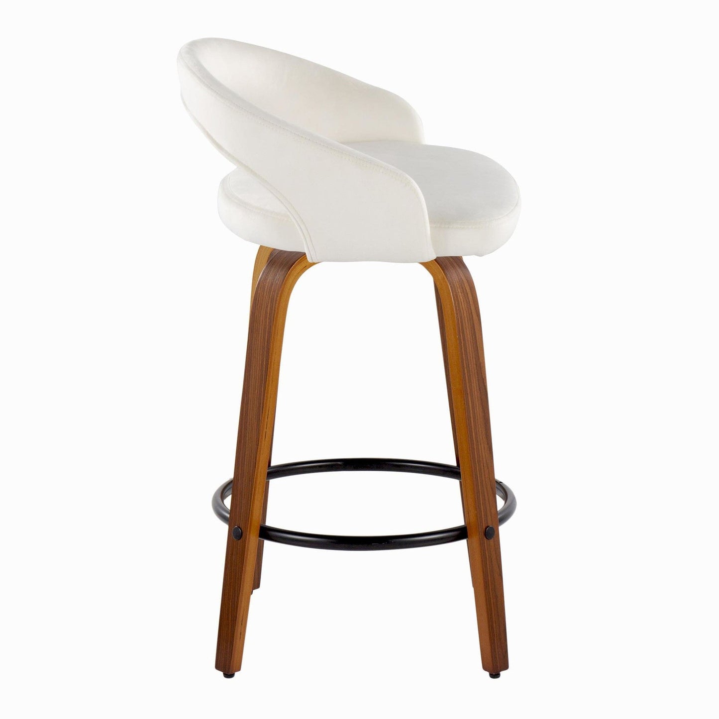 Majestic Office Furniture Upholstered 26" Fixed-Height Counter Stool - Set of 2