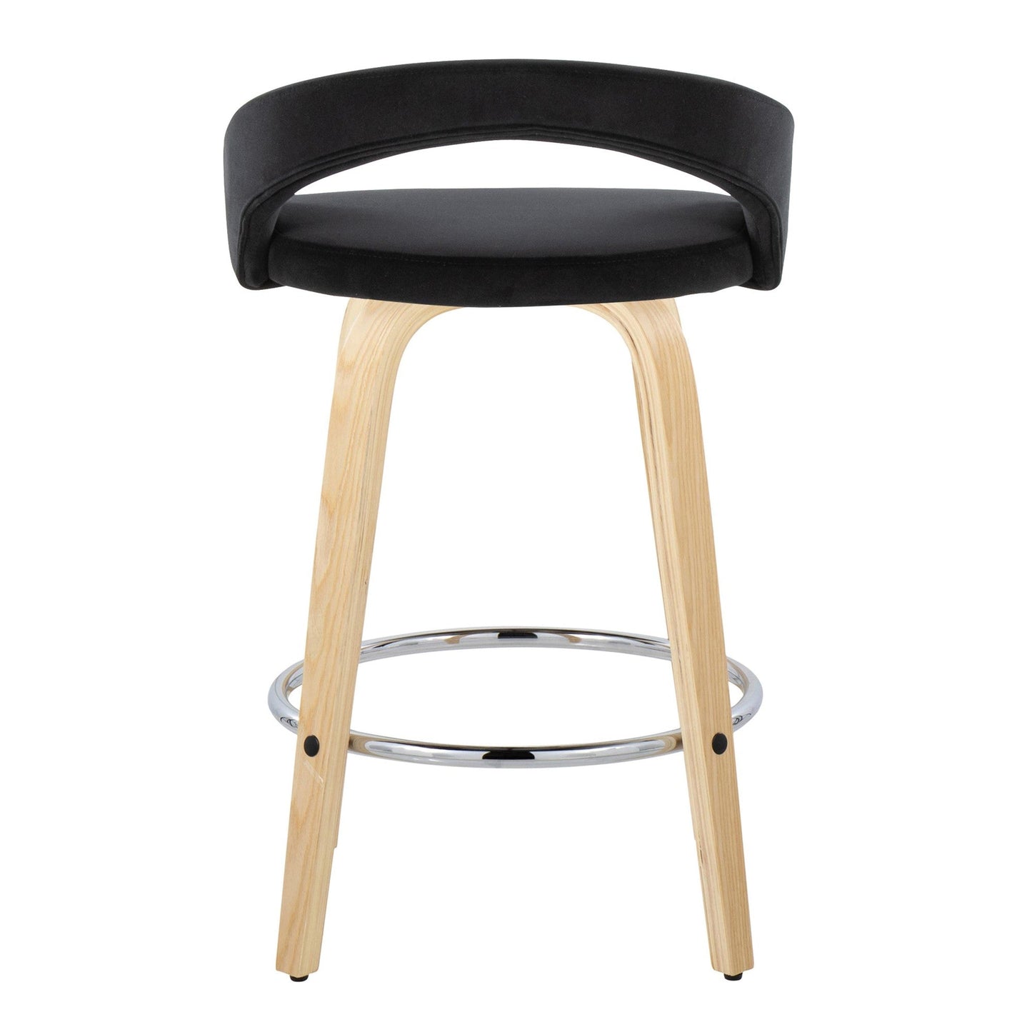Majestic Office Furniture Upholstered 26" Fixed-Height Counter Stool - Set of 2