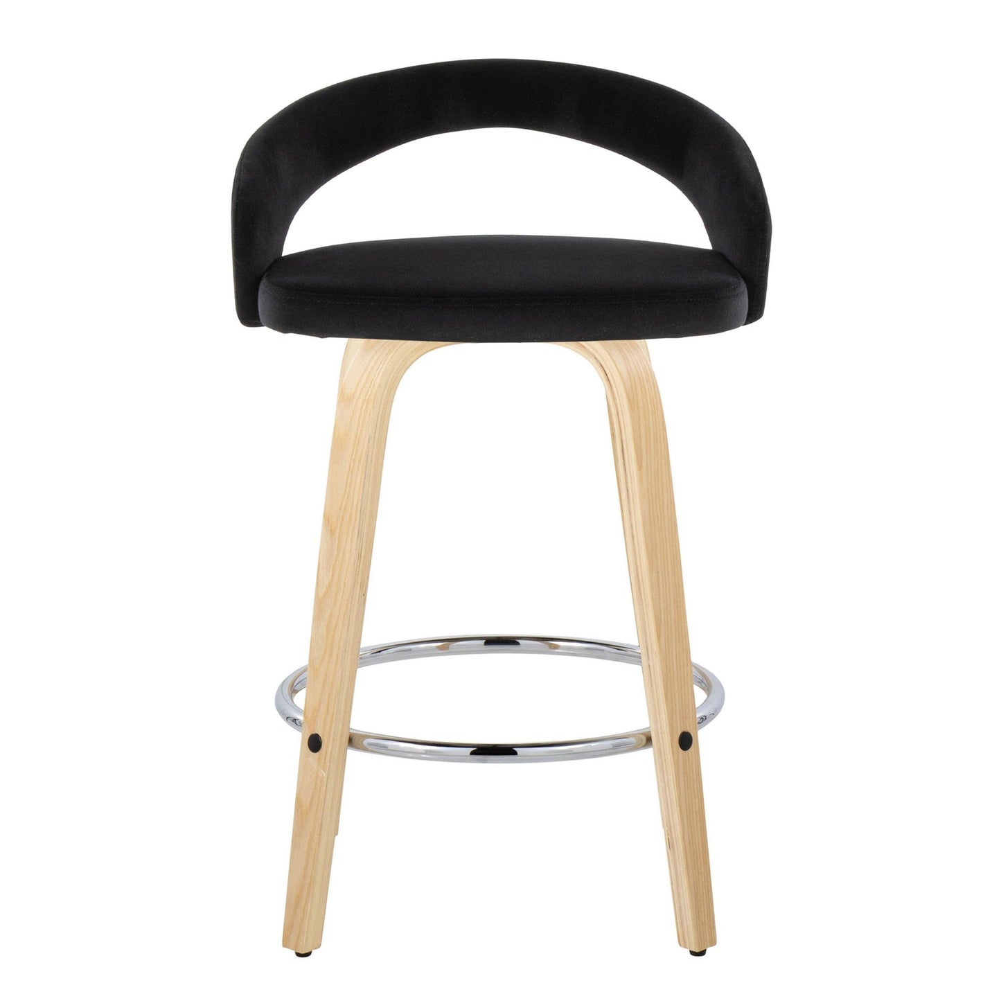 Majestic Office Furniture Upholstered 26" Fixed-Height Counter Stool - Set of 2