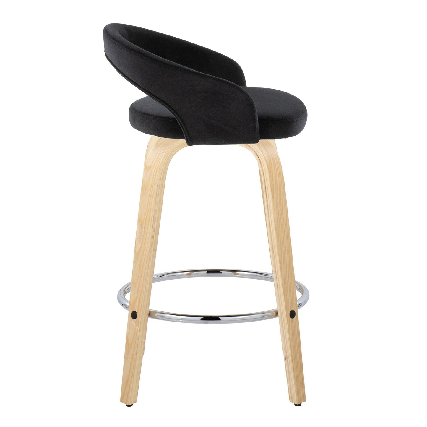 Majestic Office Furniture Upholstered 26" Fixed-Height Counter Stool - Set of 2
