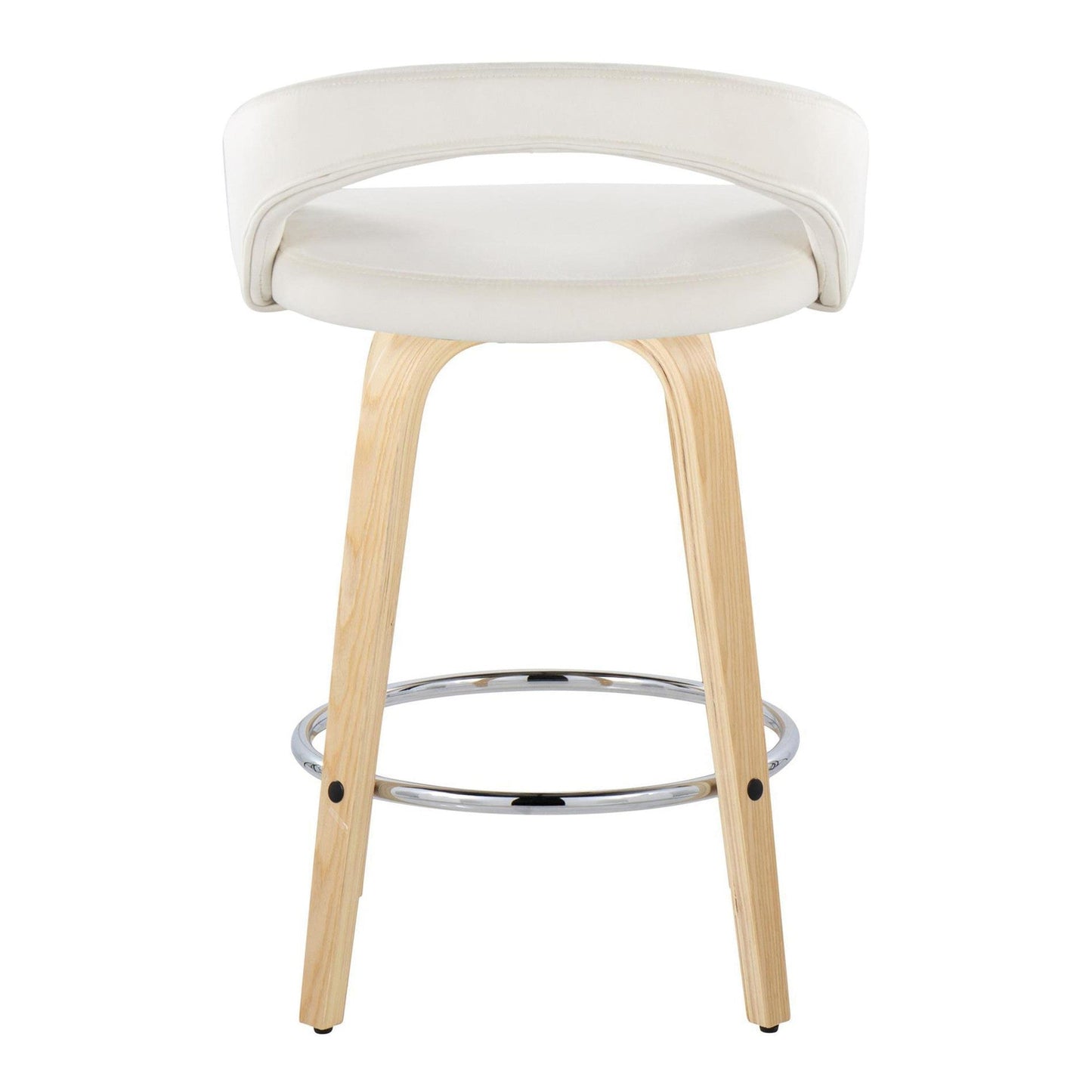 Majestic Office Furniture Upholstered 26" Fixed-Height Counter Stool - Set of 2