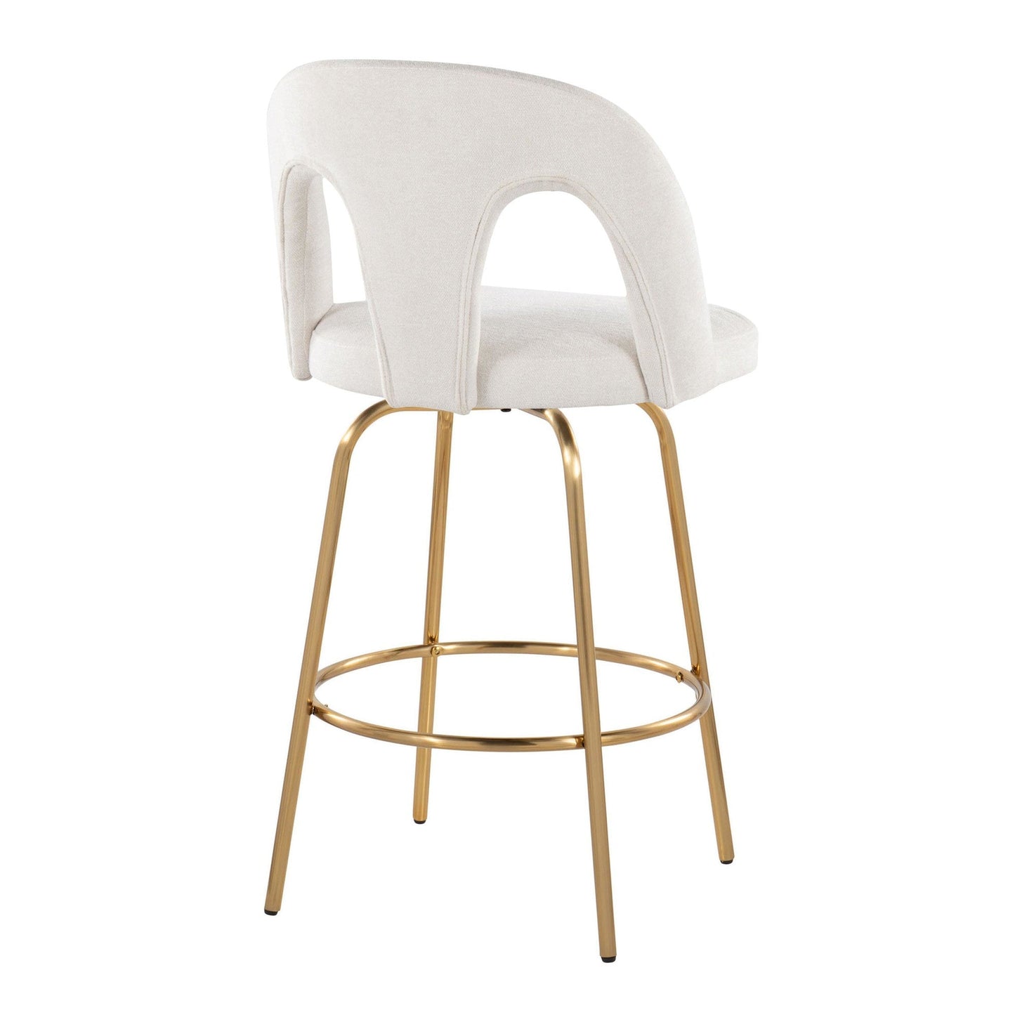 Majestic Office Furniture Upholstered 26" Fixed-Height Counter Stool - Set of 2