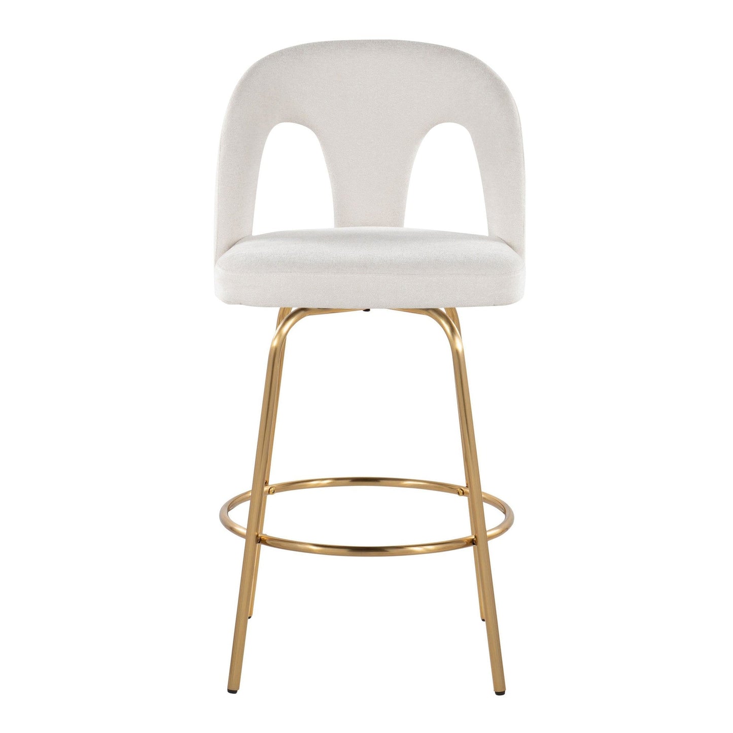 Majestic Office Furniture Upholstered 26" Fixed-Height Counter Stool - Set of 2