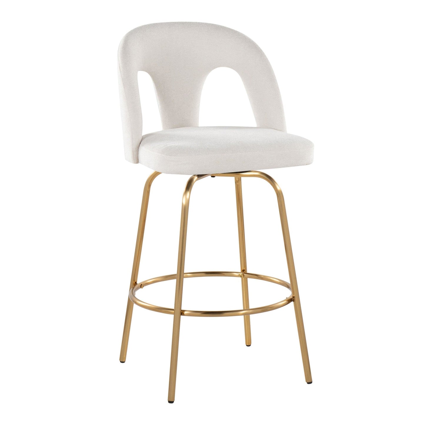 Majestic Office Furniture Upholstered 26" Fixed-Height Counter Stool - Set of 2