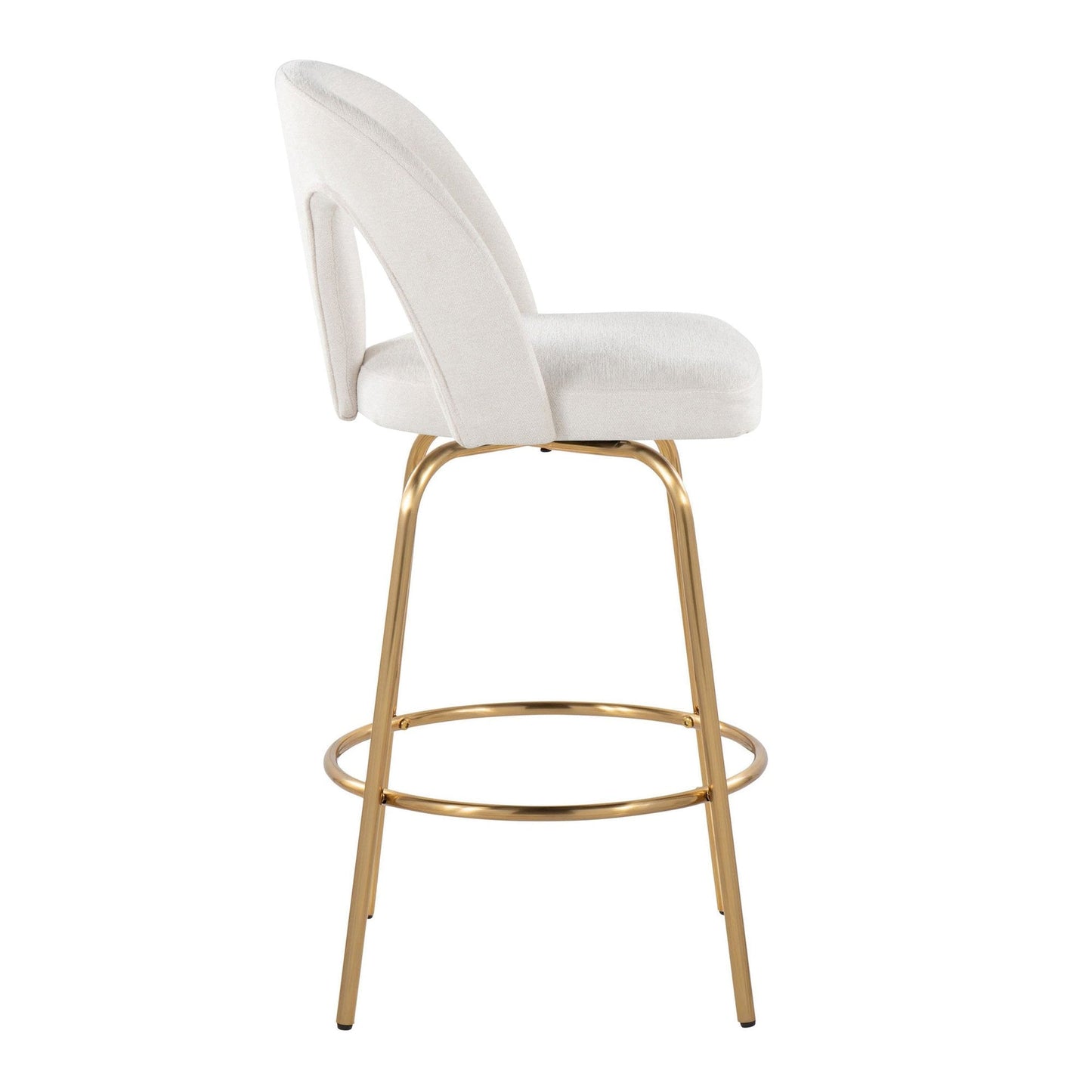 Majestic Office Furniture Upholstered 26" Fixed-Height Counter Stool - Set of 2
