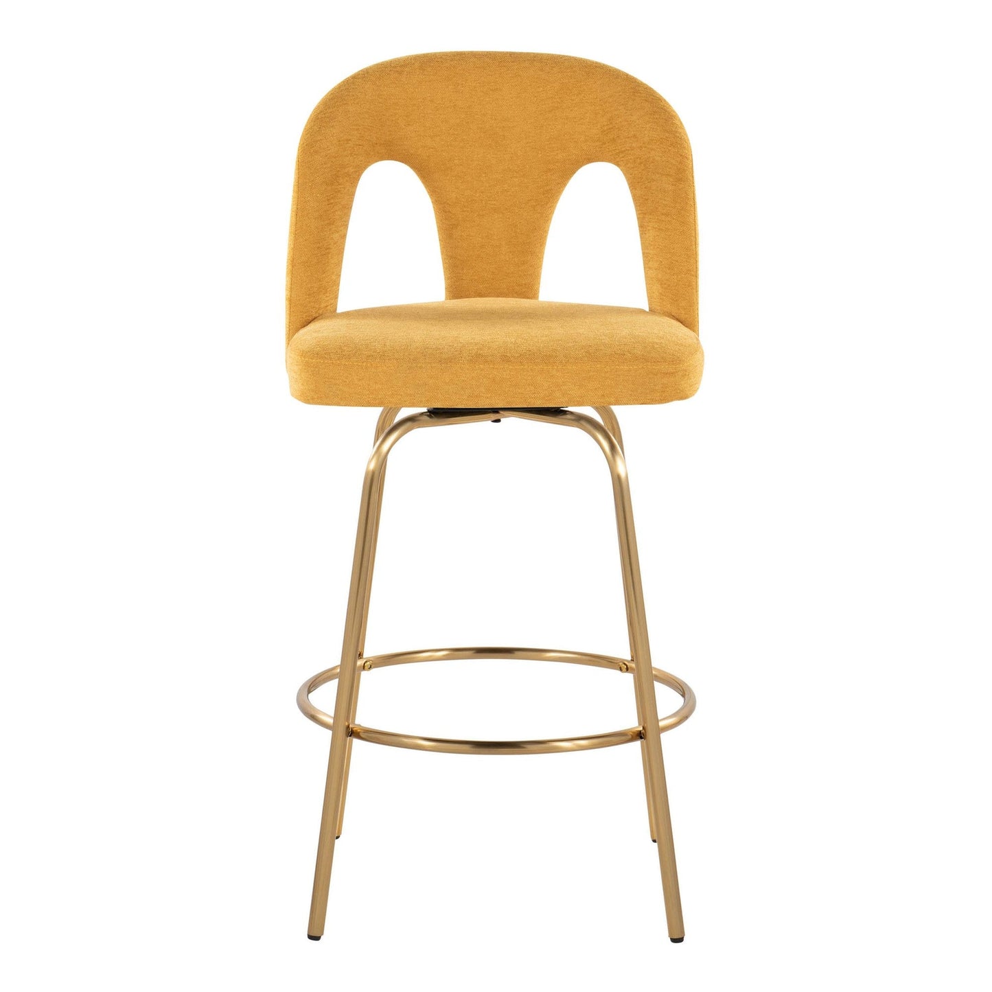 Majestic Office Furniture Upholstered 26" Fixed-Height Counter Stool - Set of 2