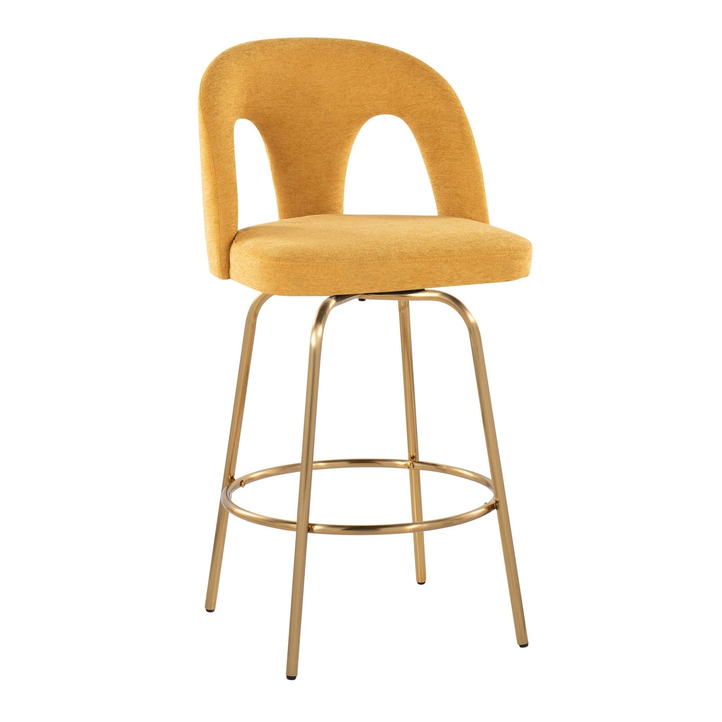 Majestic Office Furniture Upholstered 26" Fixed-Height Counter Stool - Set of 2