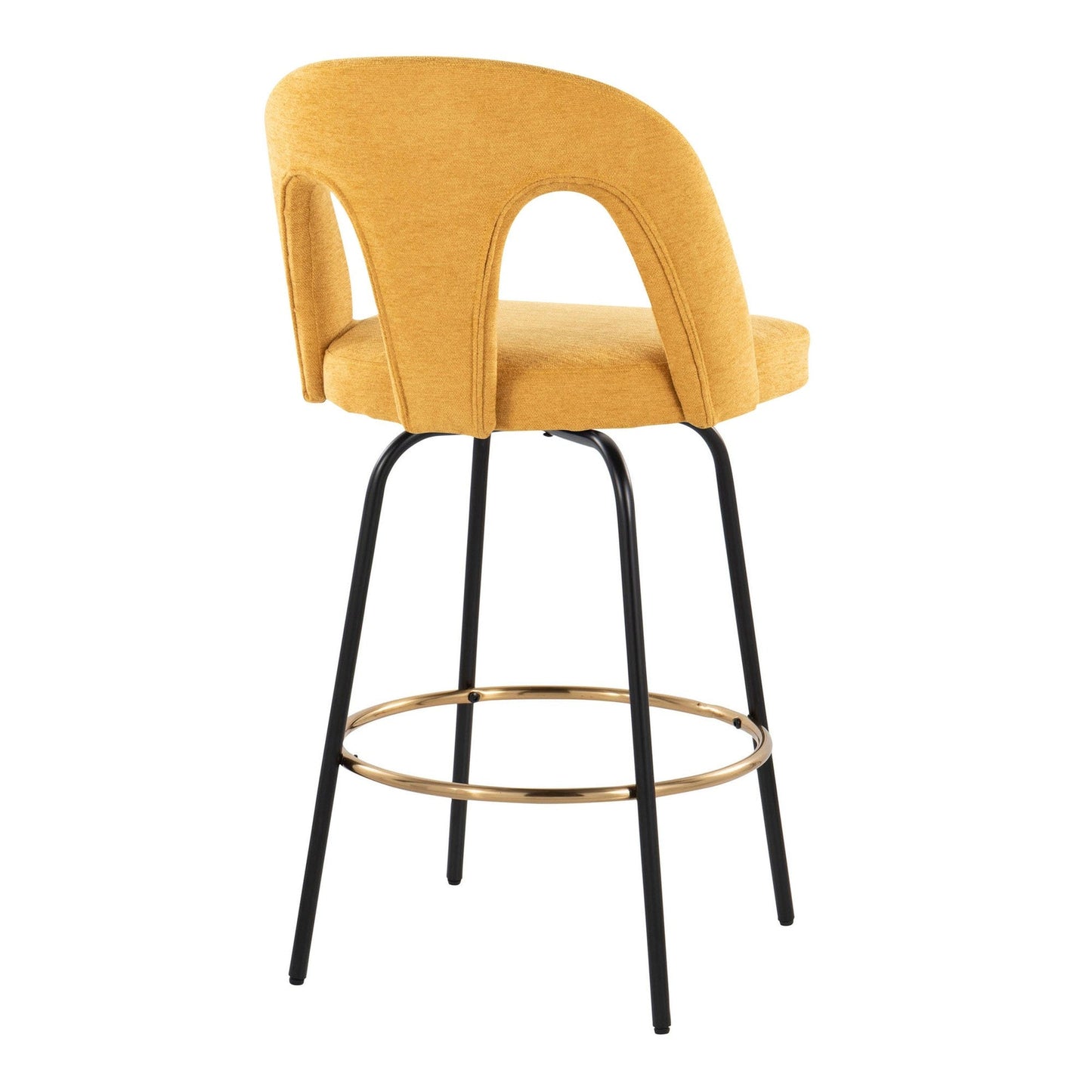 Majestic Office Furniture Upholstered 26" Fixed-Height Counter Stool - Set of 2