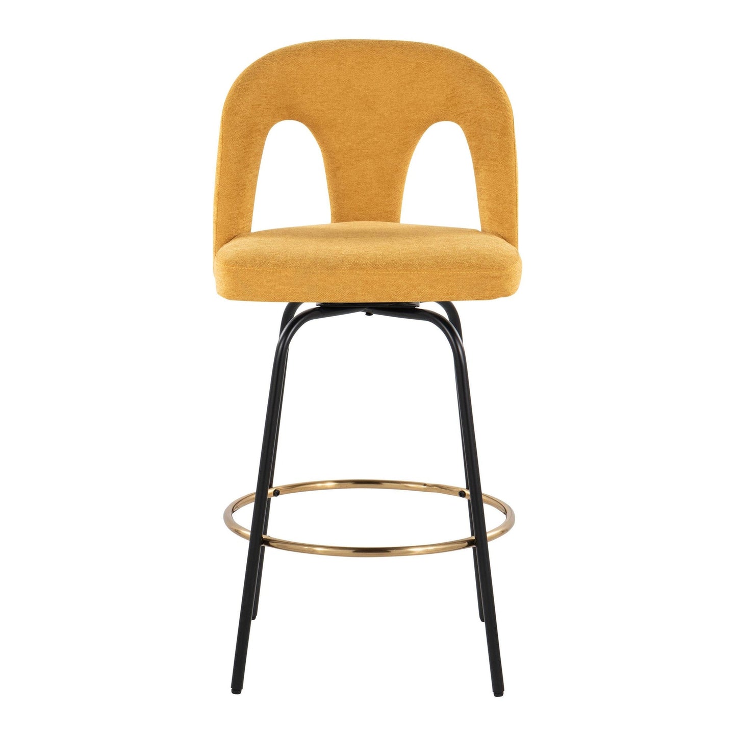 Majestic Office Furniture Upholstered 26" Fixed-Height Counter Stool - Set of 2