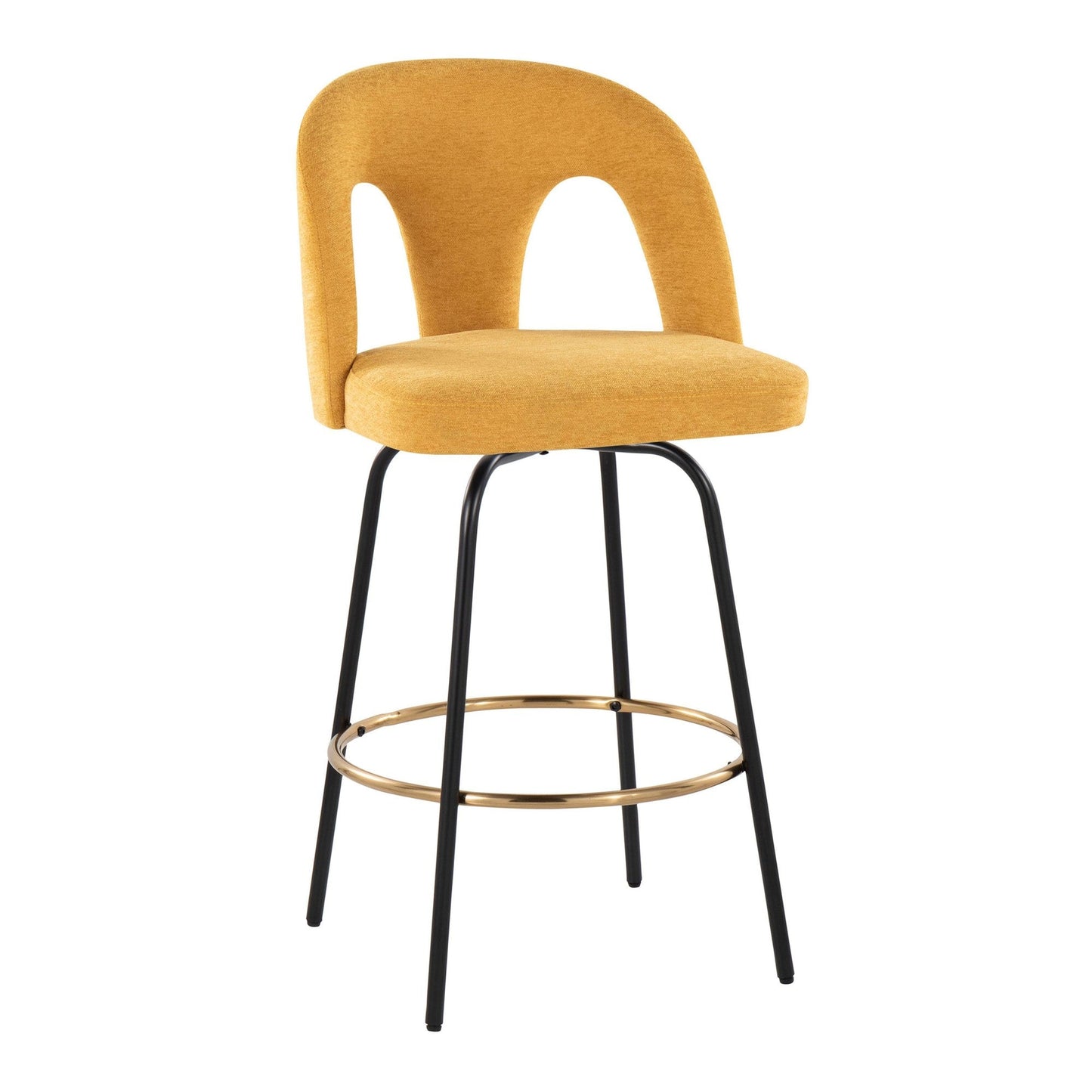 Majestic Office Furniture Upholstered 26" Fixed-Height Counter Stool - Set of 2