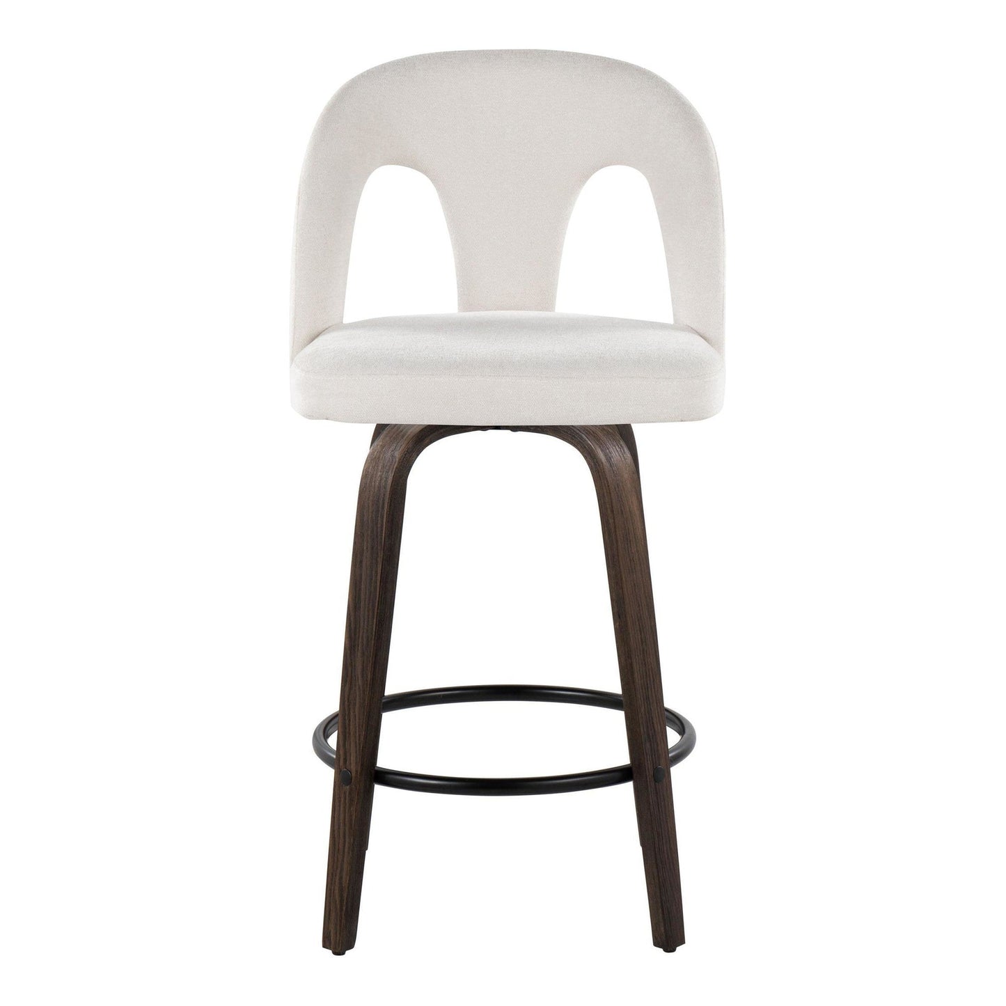 Majestic Office Furniture Upholstered 26" Fixed-Height Counter Stool - Set of 2