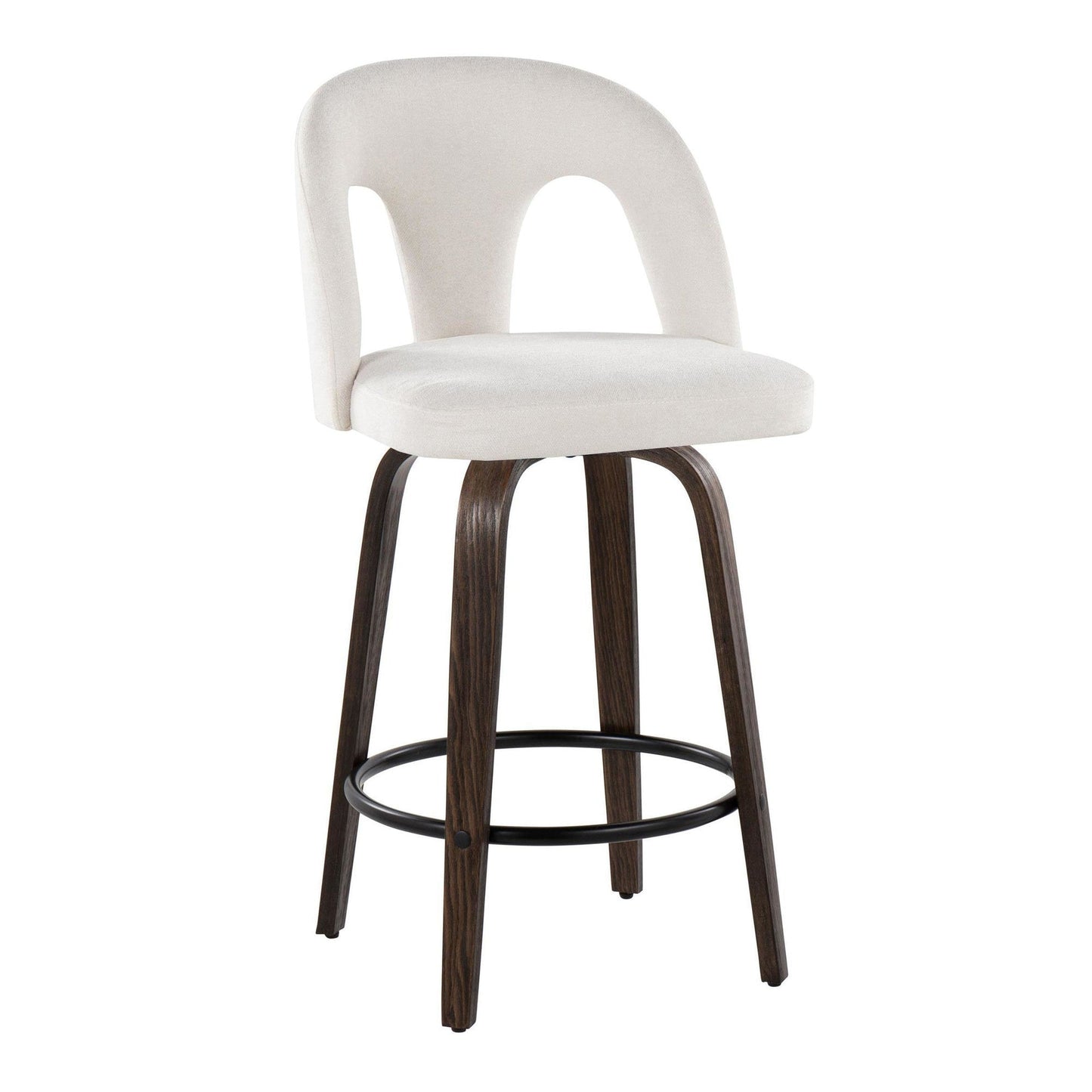 Majestic Office Furniture Upholstered 26" Fixed-Height Counter Stool - Set of 2
