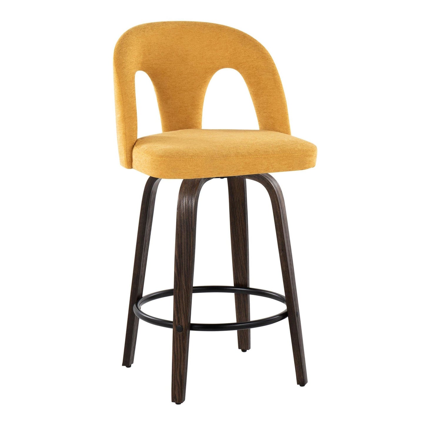 Majestic Office Furniture Upholstered 26" Fixed-Height Counter Stool - Set of 2