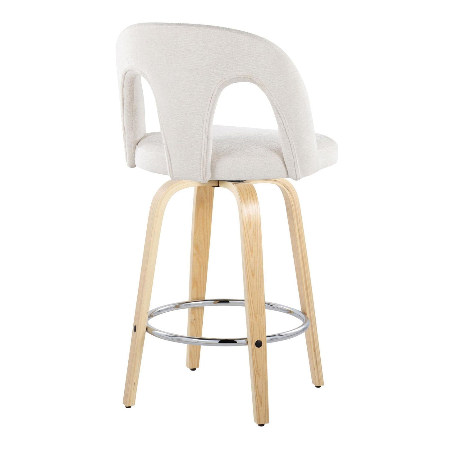 Majestic Office Furniture Upholstered 26" Fixed-Height Counter Stool - Set of 2
