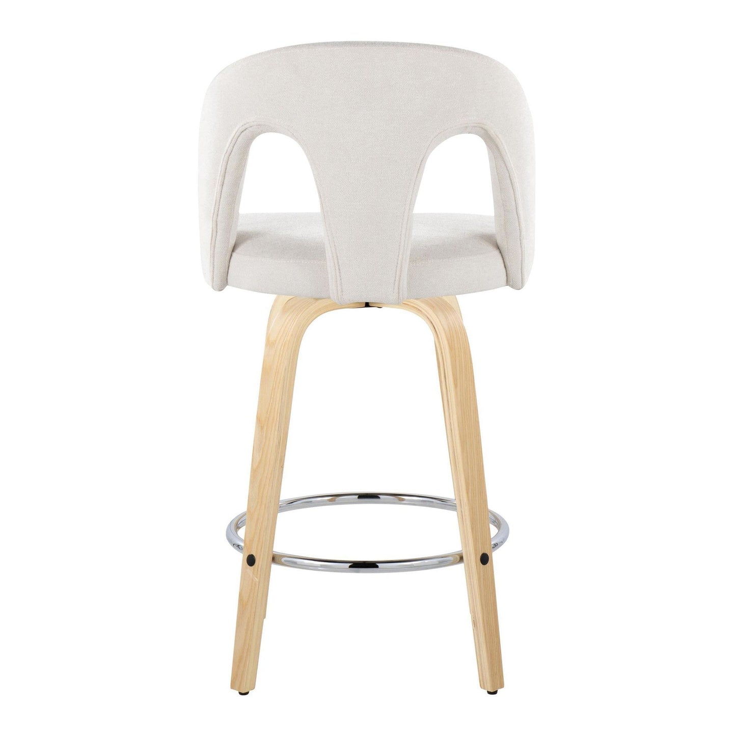Majestic Office Furniture Upholstered 26" Fixed-Height Counter Stool - Set of 2